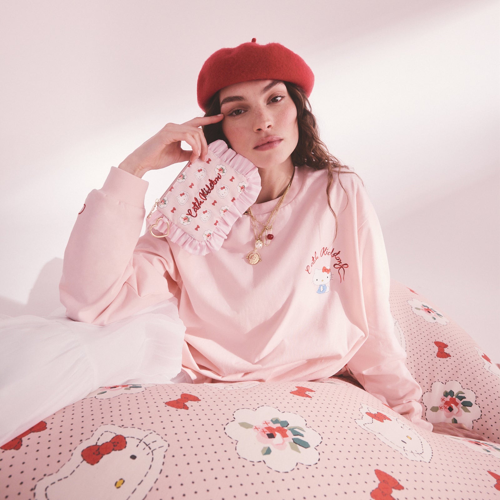Cath Kidston × Hello Kitty ロングスリーブTシャツ