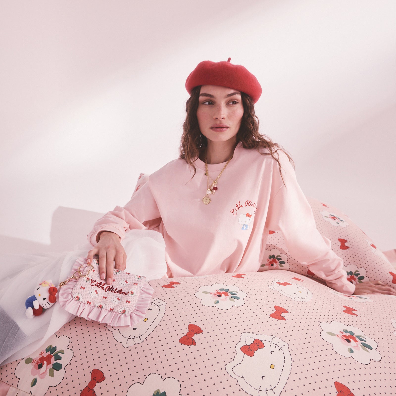 Cath Kidston × Hello Kitty ロングスリーブTシャツ