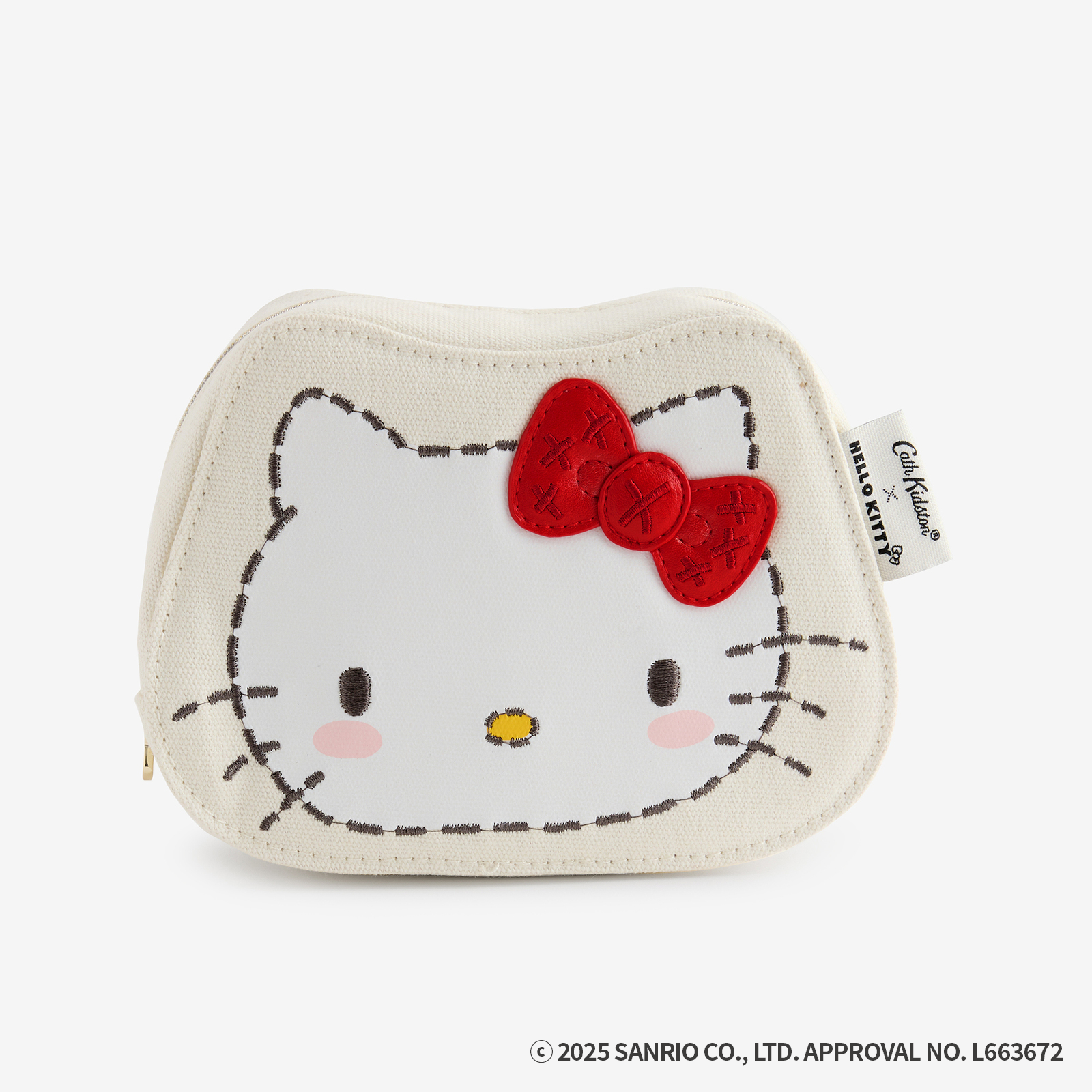 Cath Kidston × Hello Kitty フェイスキャンバスポーチ