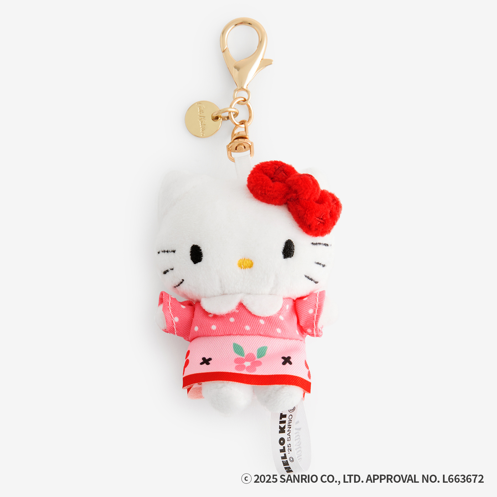 Cath Kidston × Hello Kitty フリルティッシュポーチ&マスコットチャームセット Patchwork