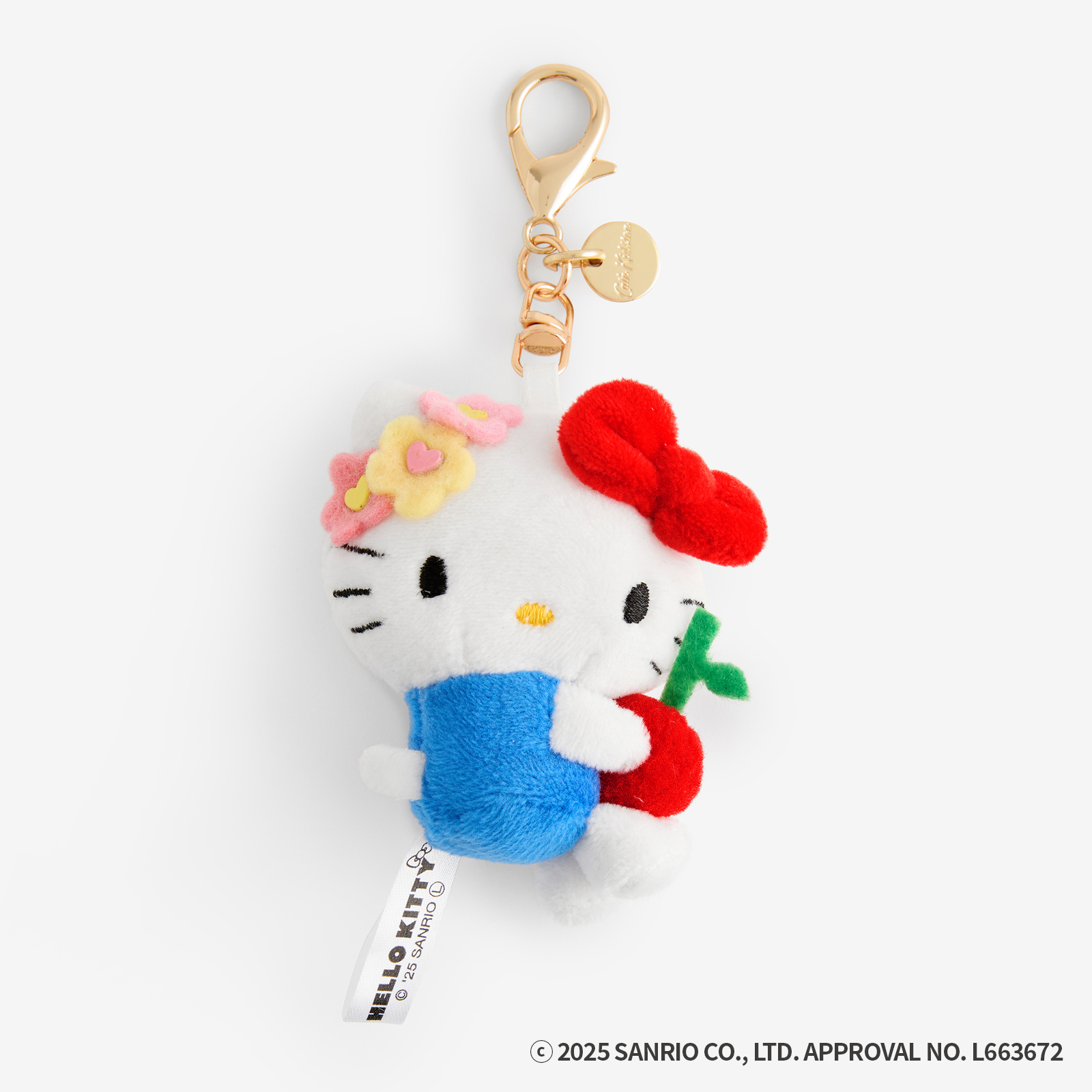 Cath Kidston × Hello Kitty フリルティッシュポーチ&マスコットチャームセット Provence