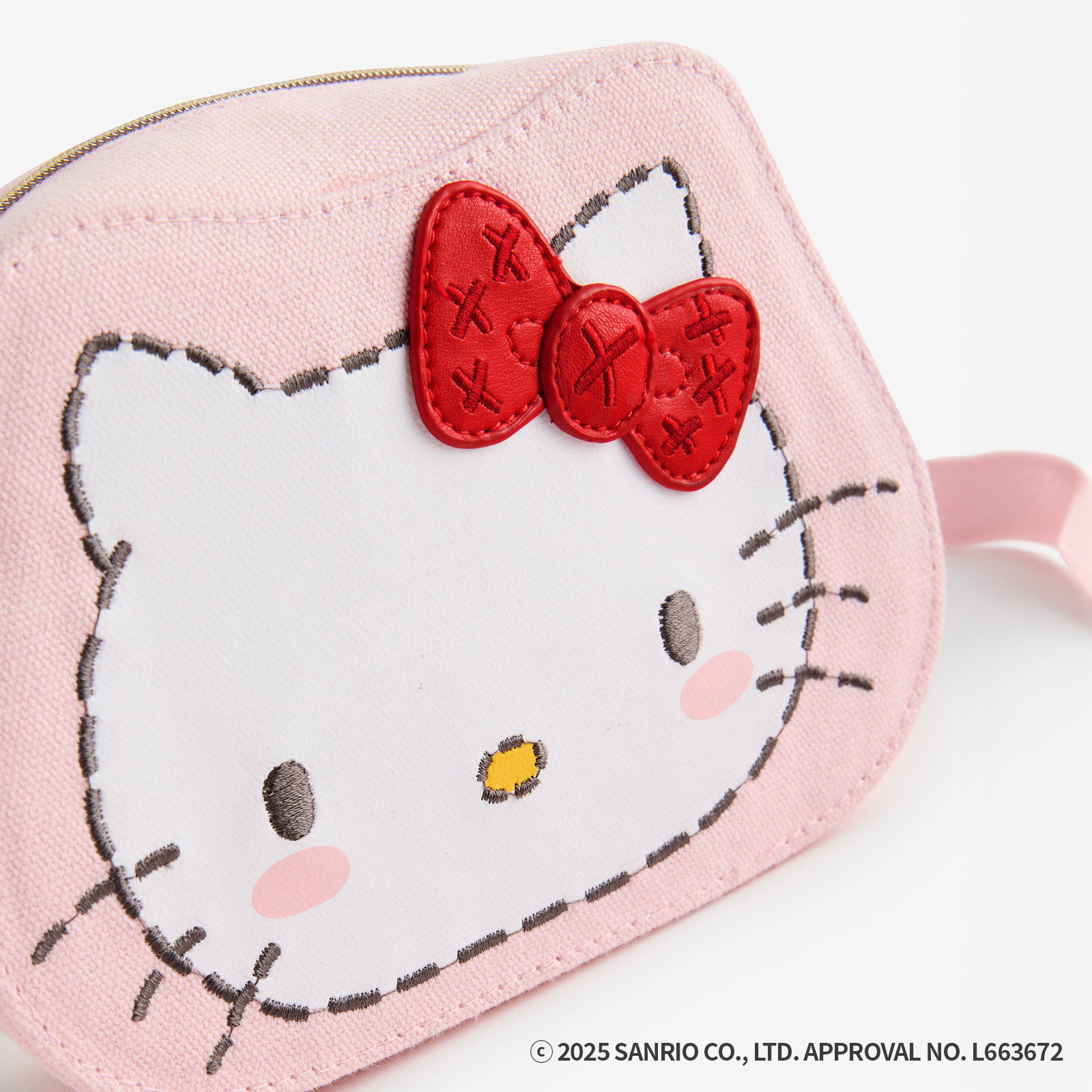 Cath Kidston × Hello Kitty フェイスキャンバスキッズポシェット