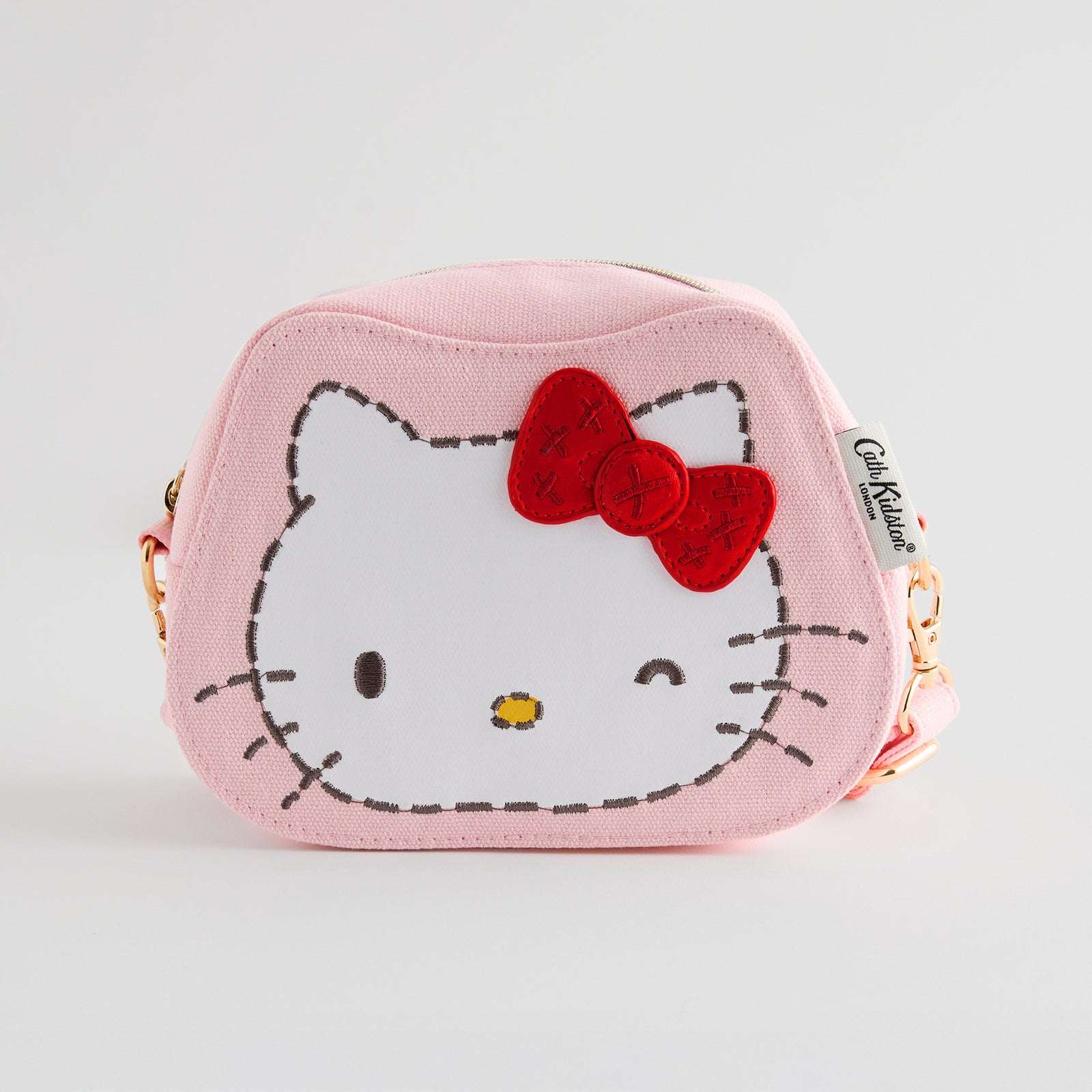 Cath Kidston × Hello Kitty フェイスキャンバスキッズポシェット