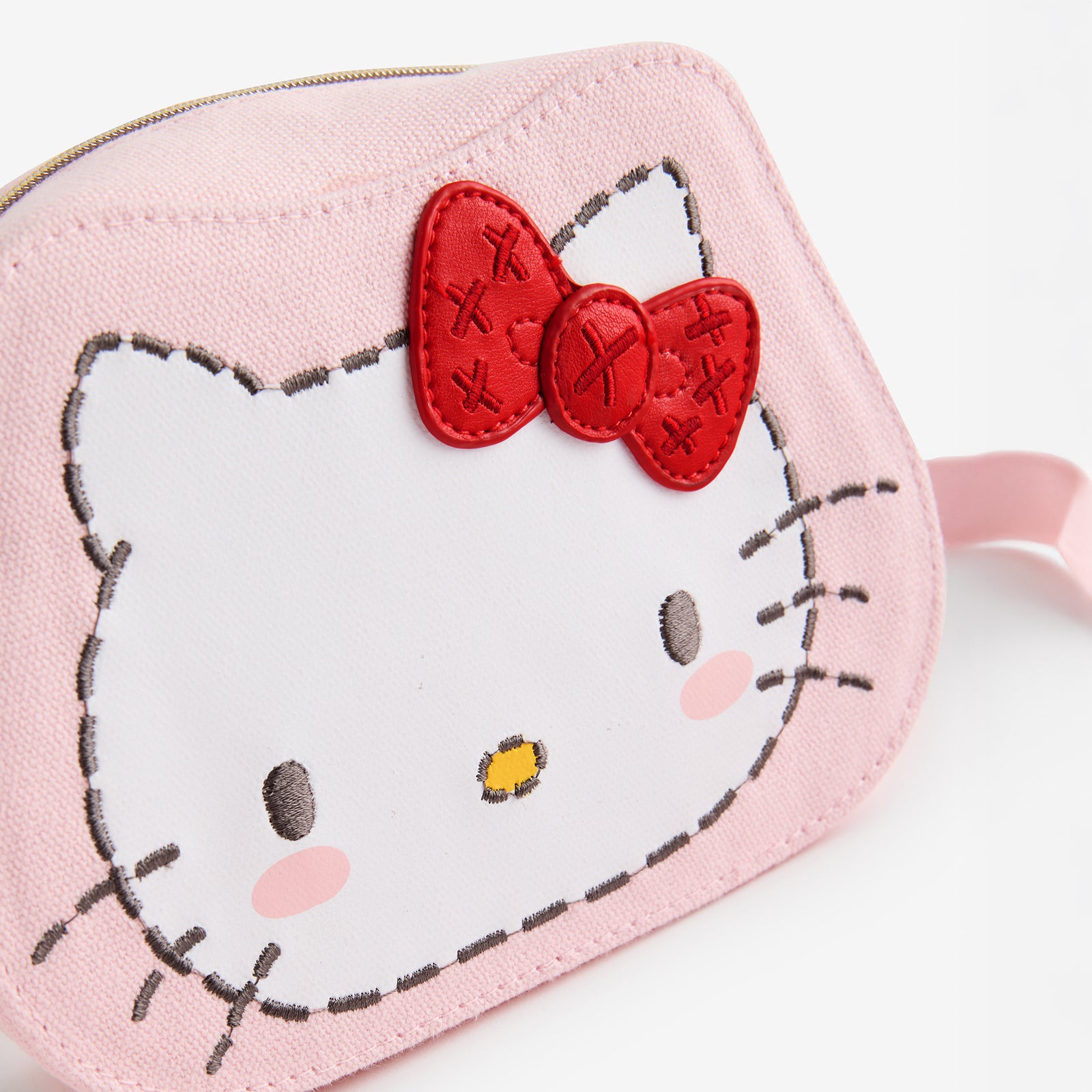 Cath Kidston × Hello Kitty フェイスキャンバスキッズポシェット