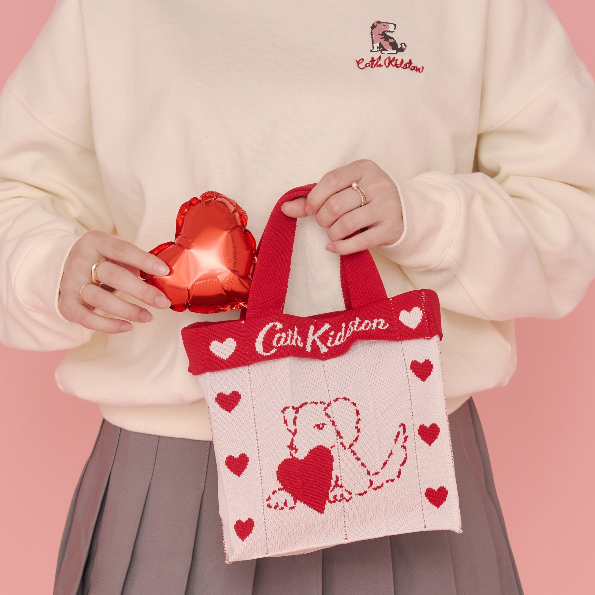 CK×KNT365 Co-Knitty Heart Dog RD
