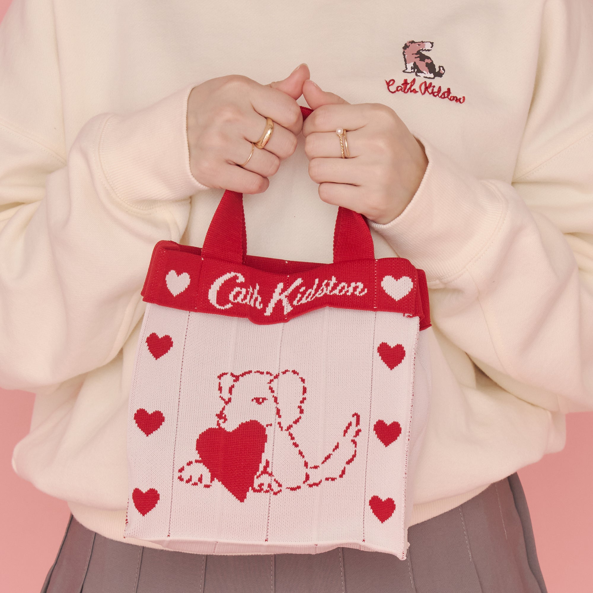 CK×KNT365 Co-Knitty Heart Dog RD