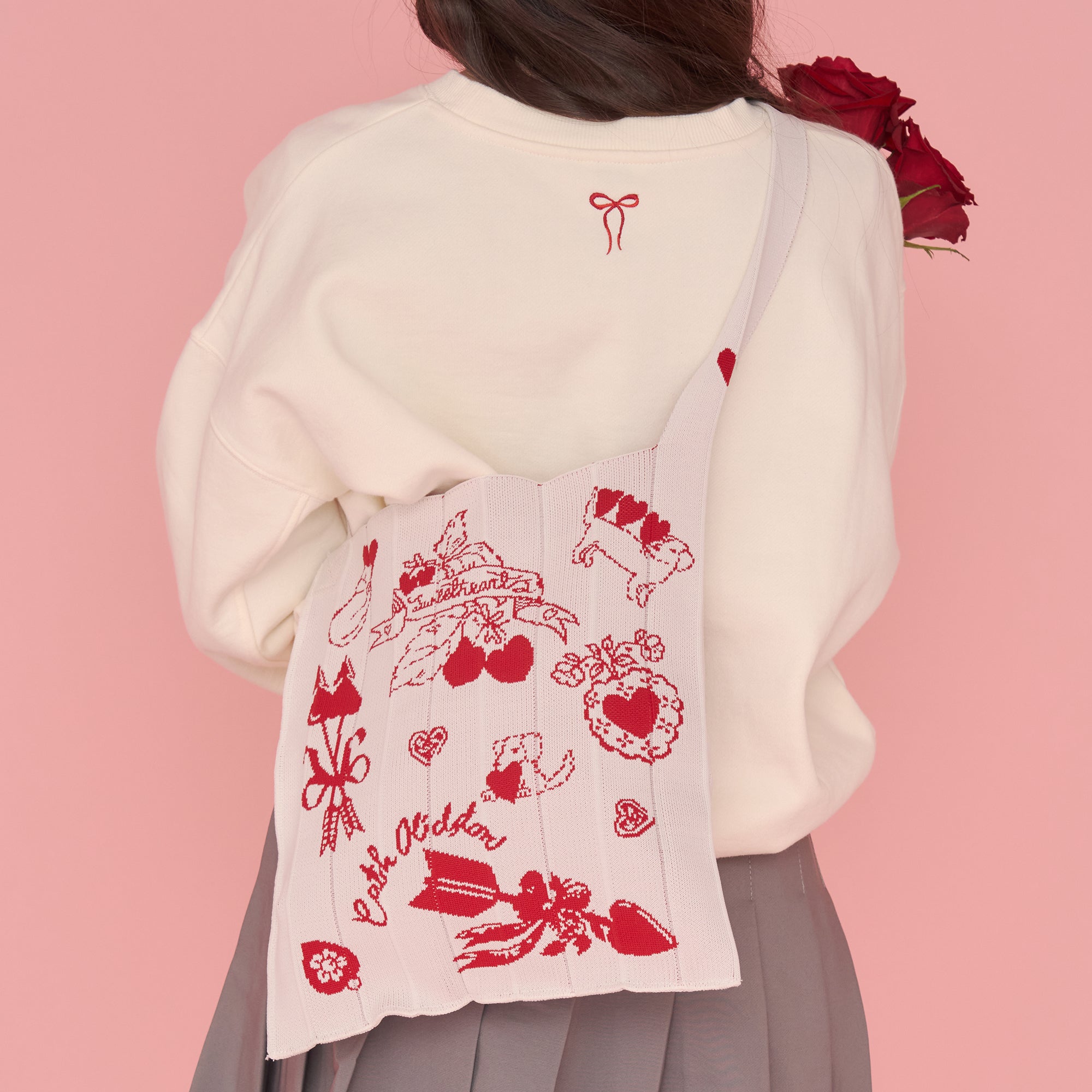 CK×KNT365 Knitty Heart Cherry RD