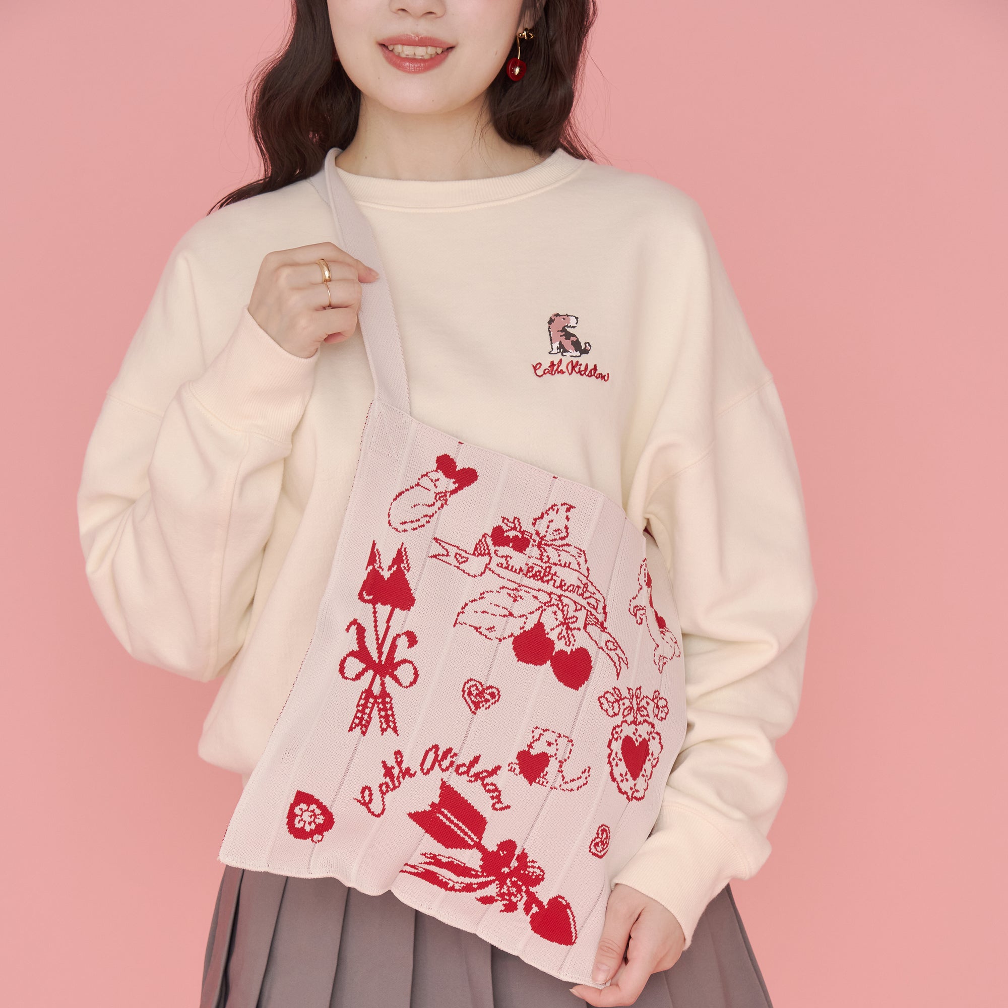 CK×KNT365 Knitty Heart Cherry RD