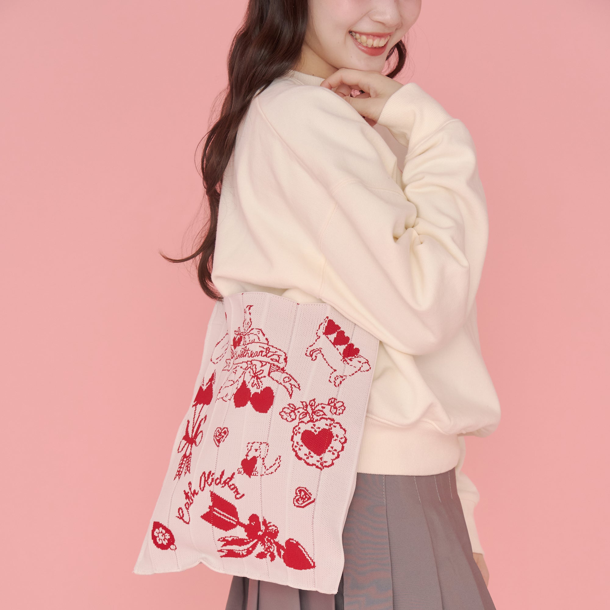 CK×KNT365 Knitty Heart Cherry RD