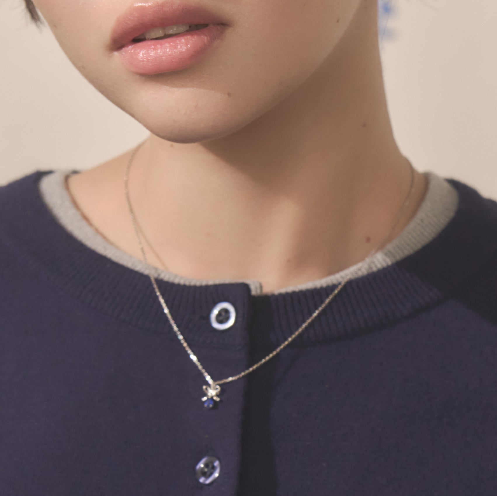 SLV925 ネックレス Ribbon Bow