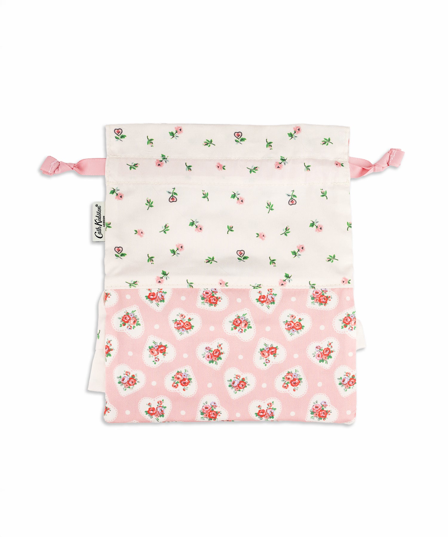 ダブルフリル2サイドドローストリングポーチLace Sprigs