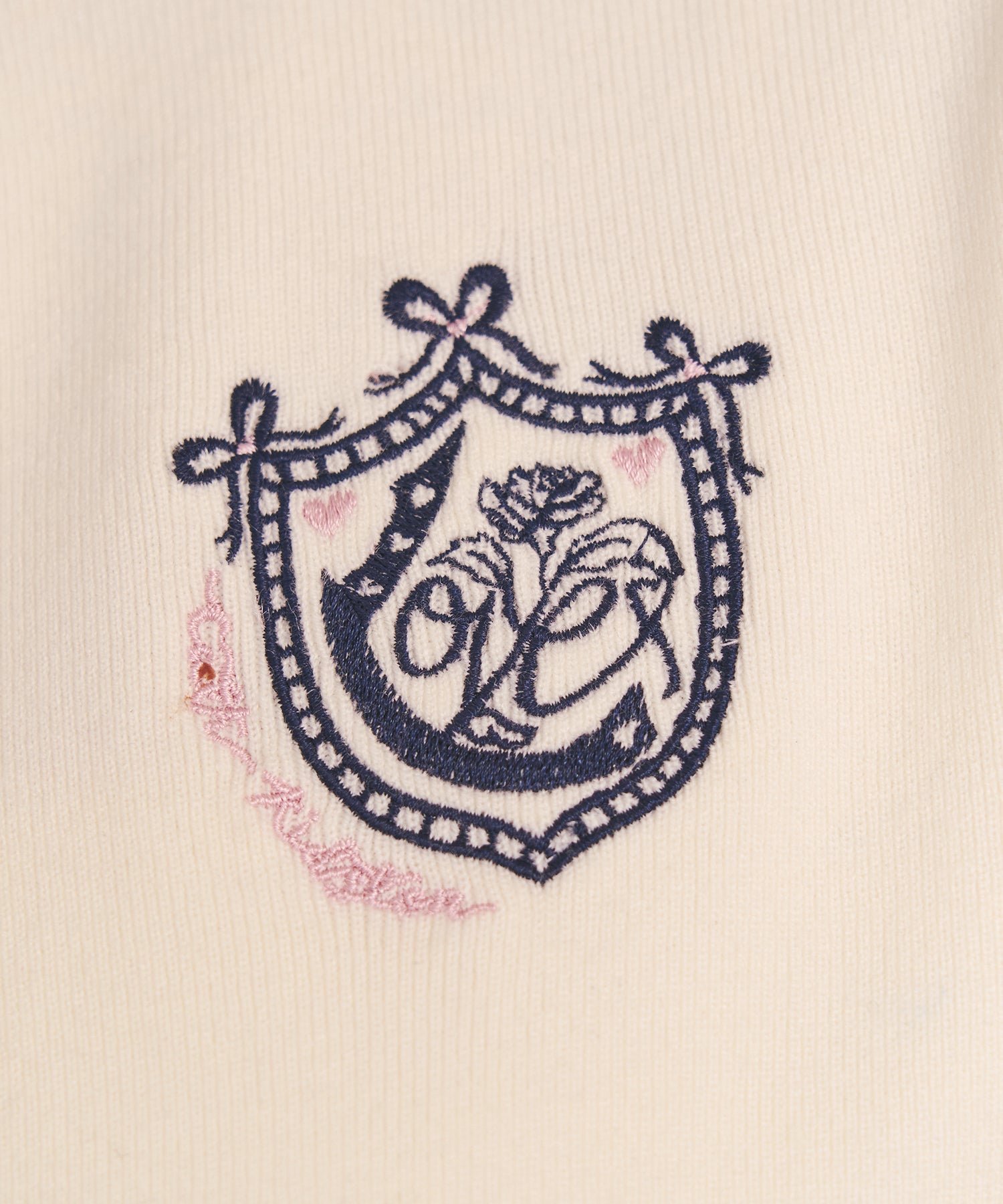 刺繍ニットカーディガンジャケット Love Notes