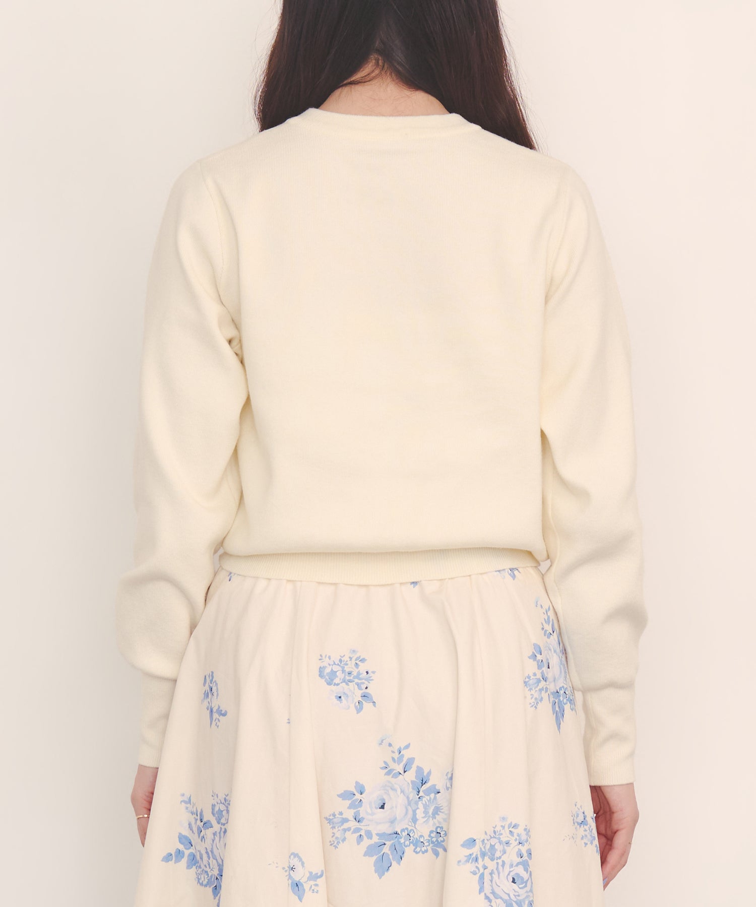 刺繍ニットカーディガンジャケット Love Notes