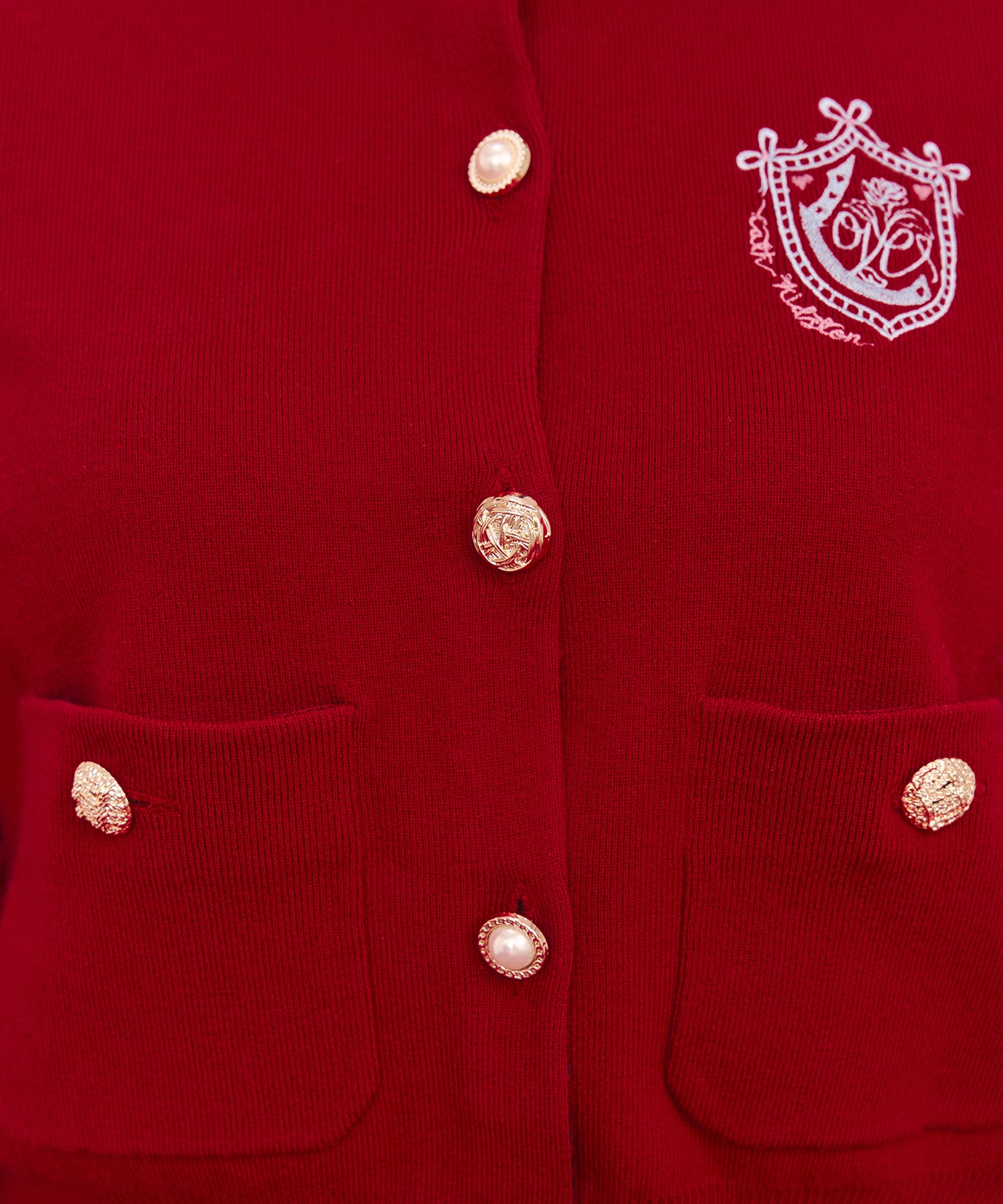 刺繍ニットカーディガンジャケット Love Notes