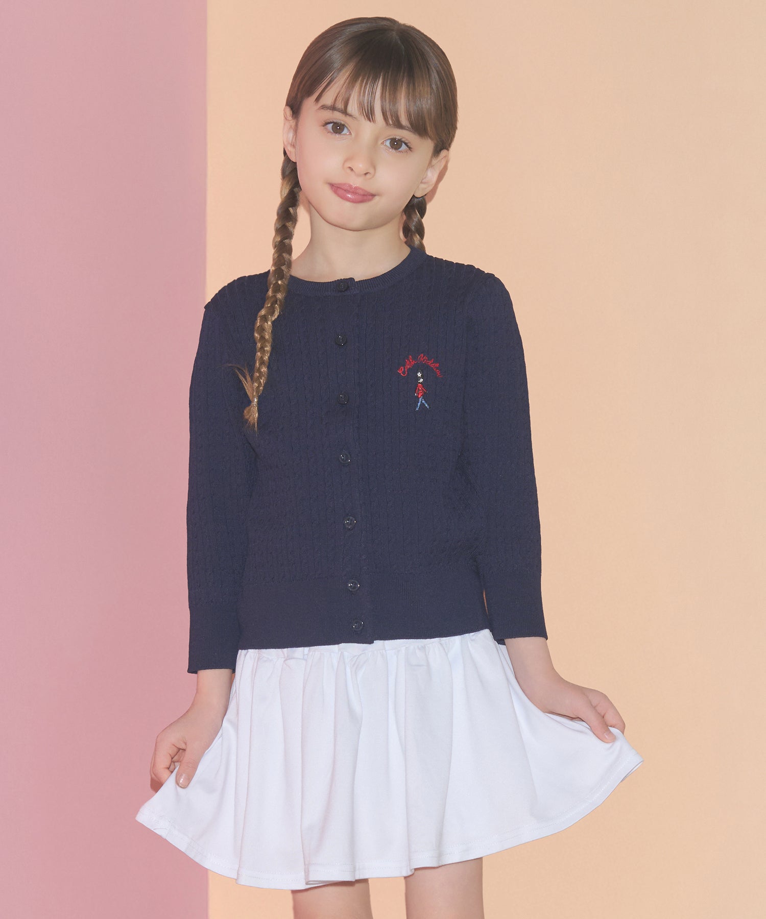 キッズ ライトニットカーディガン Queenie's London