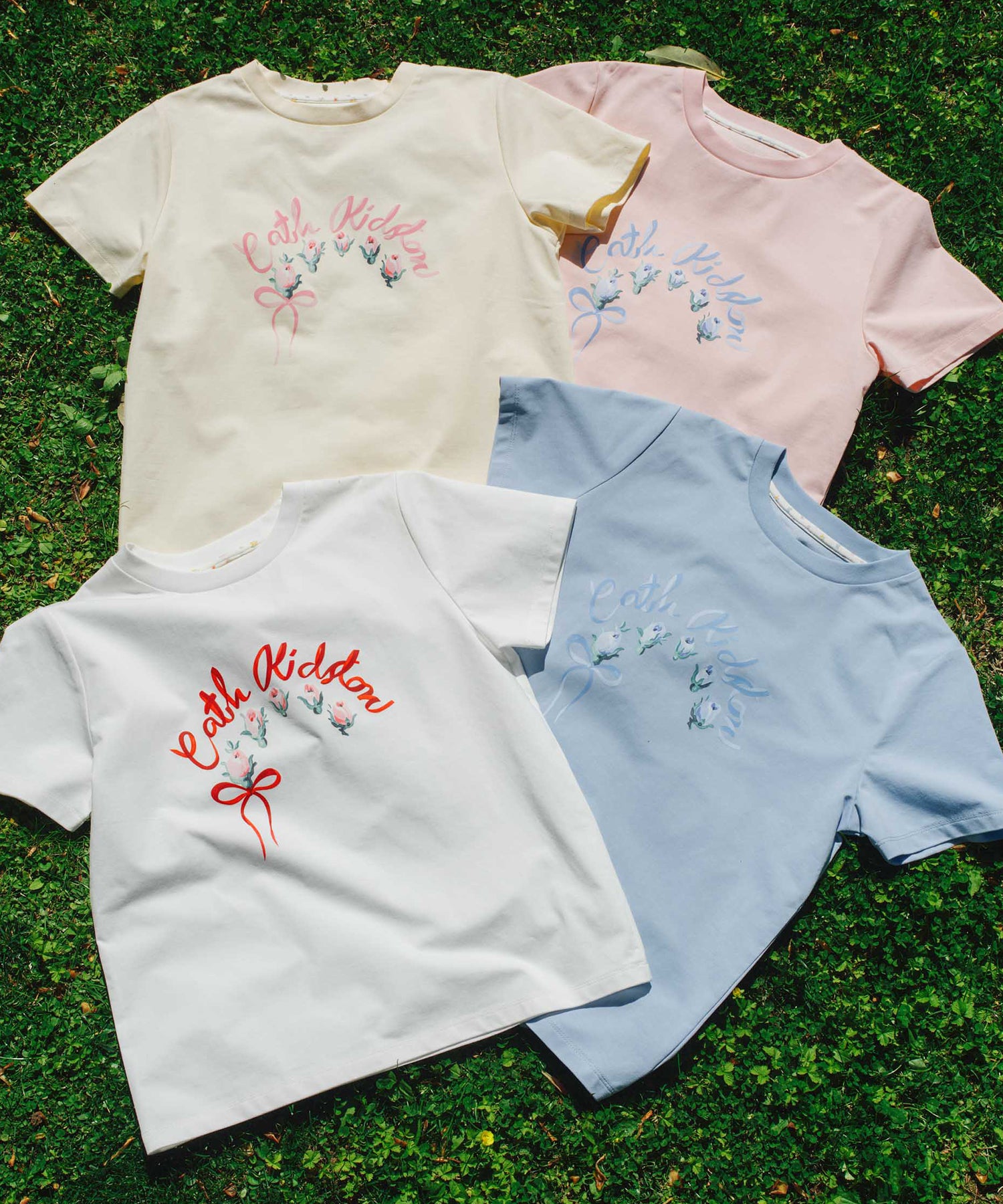 ベーシックTシャツ Ribbon Floral