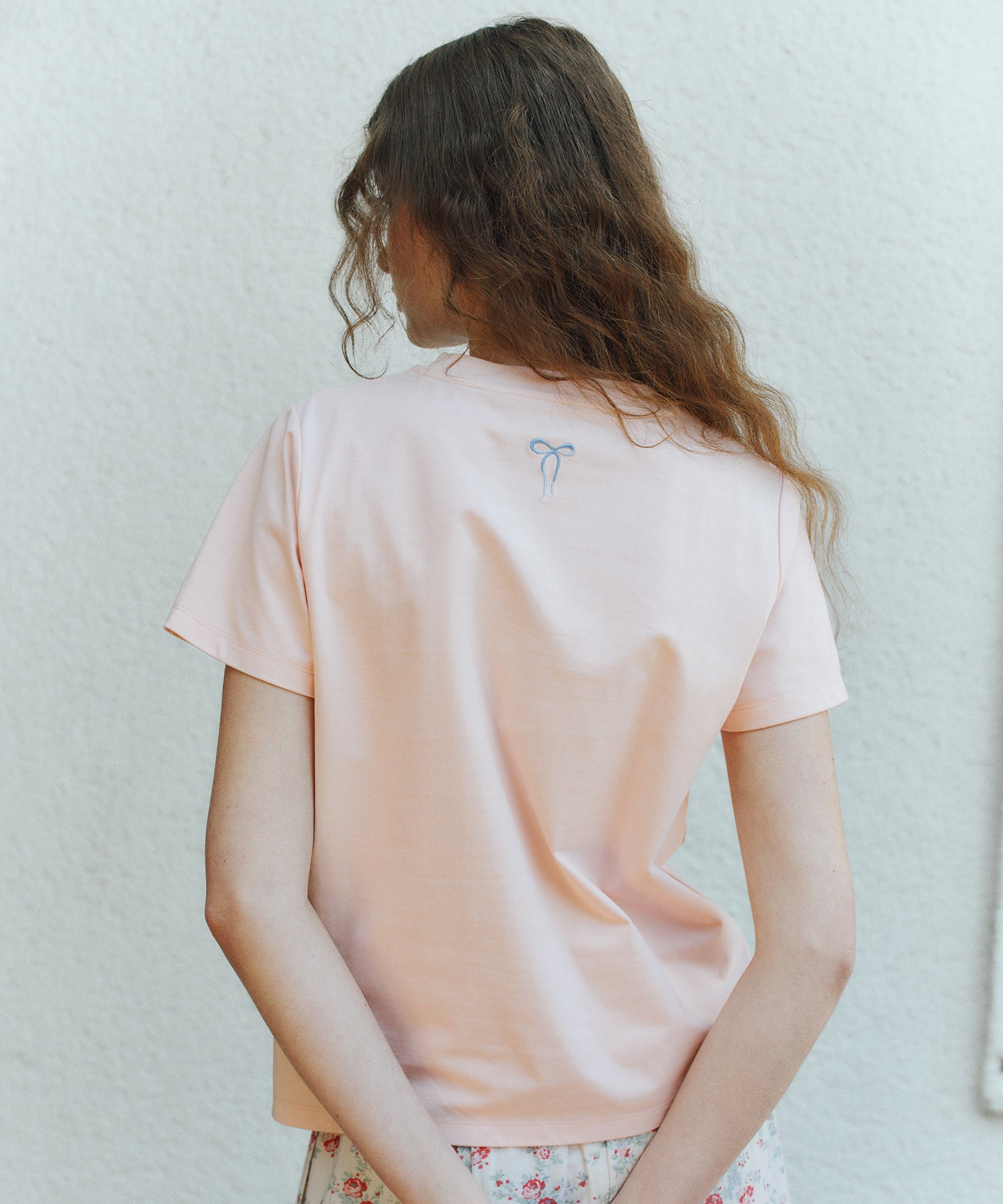 ベーシックTシャツ Ribbon Floral