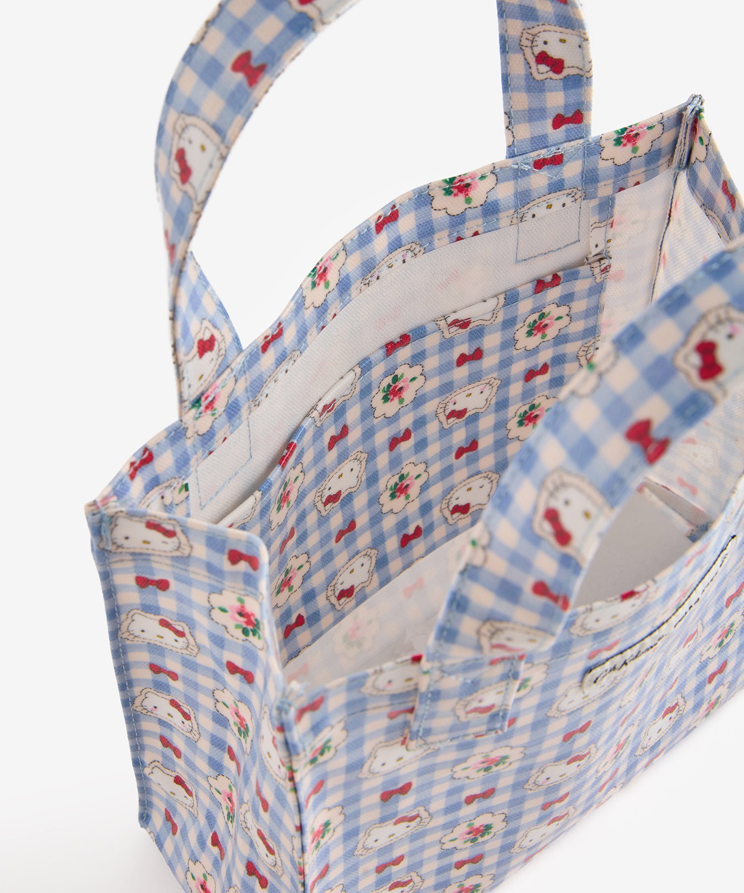 Cath Kidston × Hello Kitty スモールブックバッグ Gingham Provence