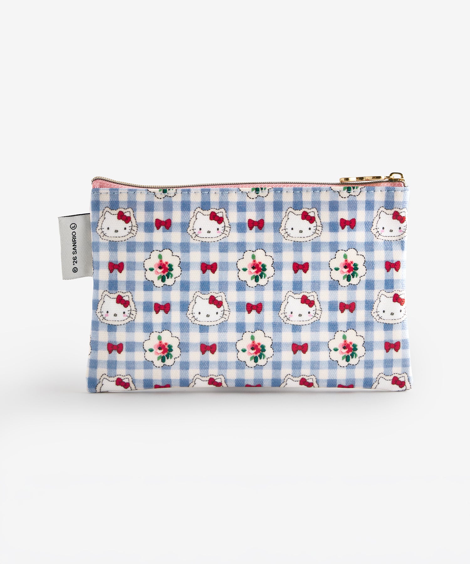 Cath Kidston × Hello Kitty ジップドパース Gingham Provence