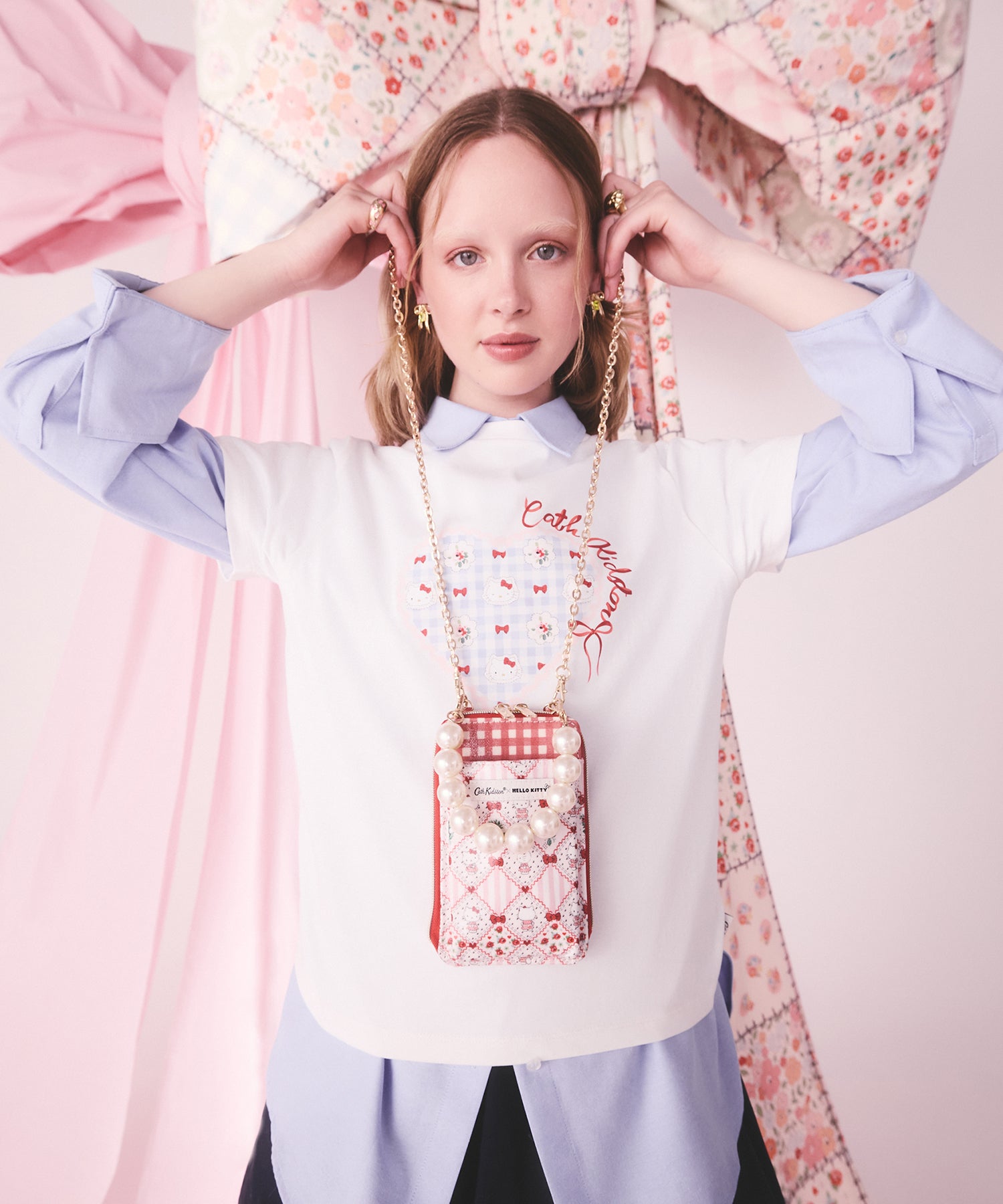 Cath Kidston × Hello Kitty マルチショルダーパース Patchwork