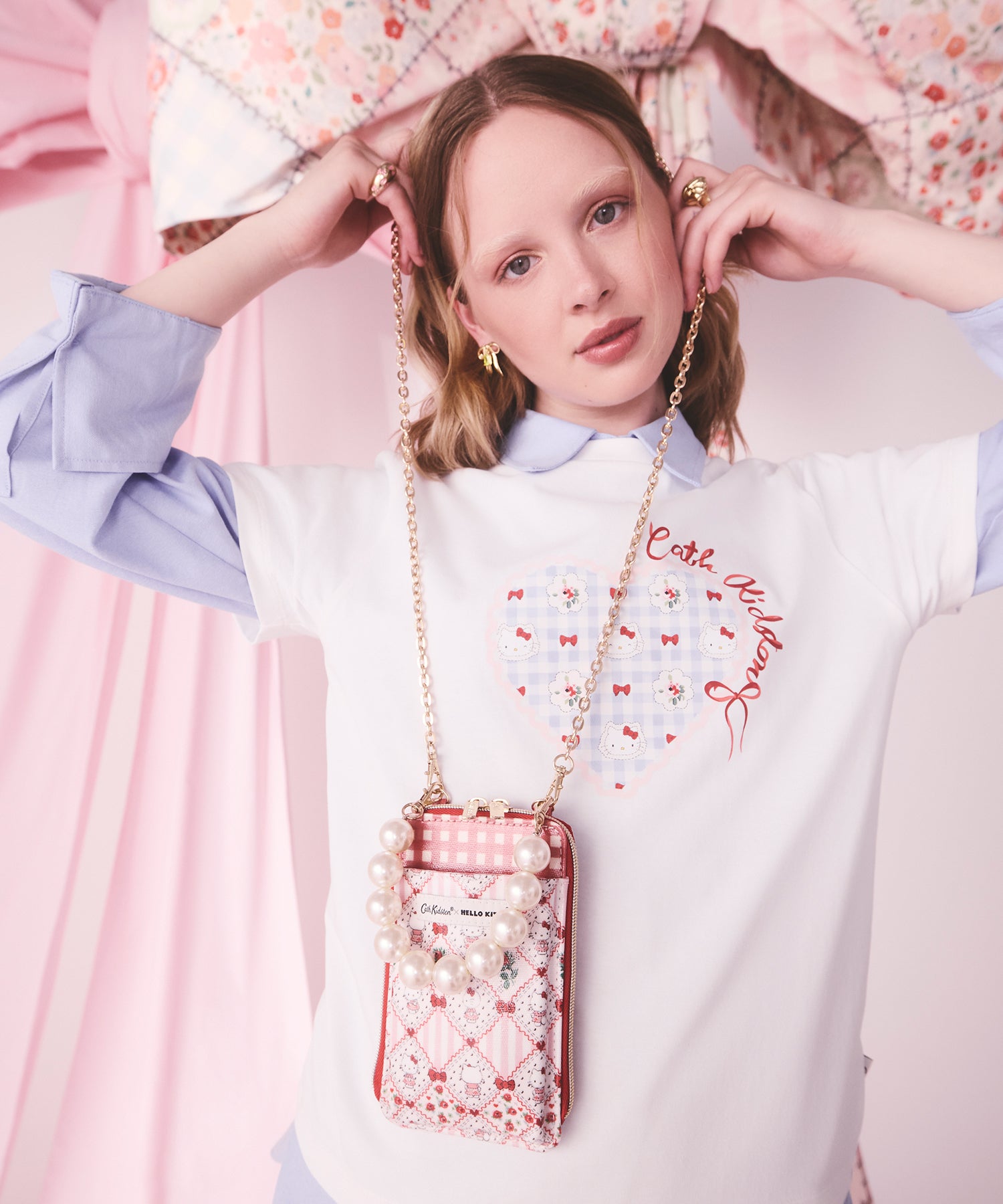 Cath Kidston × Hello Kitty マルチショルダーパース Patchwork