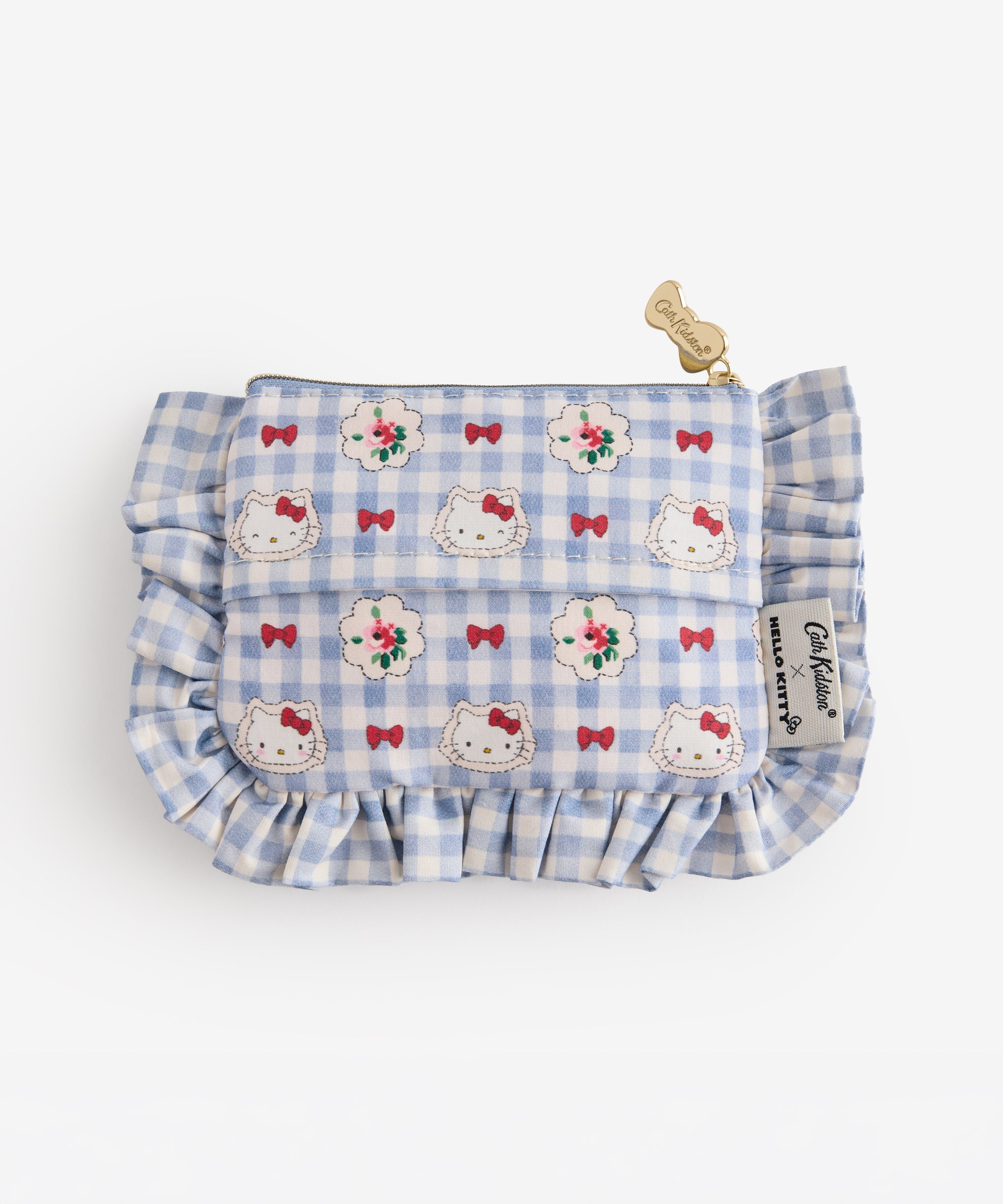 Cath Kidston × Hello Kitty フリルティッシュポーチ&マスコットチャームセット