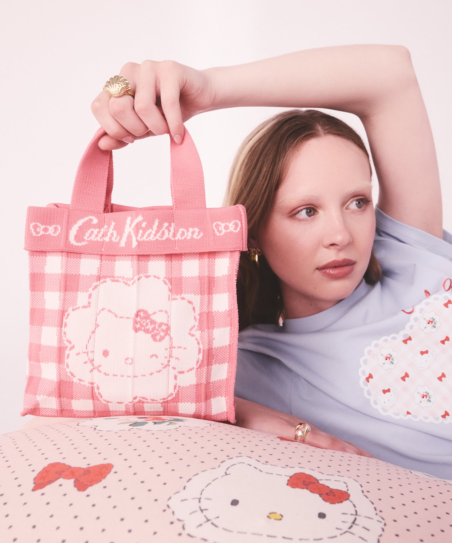 Cath Kidston × Hello Kitty ニットハンドバッグ
