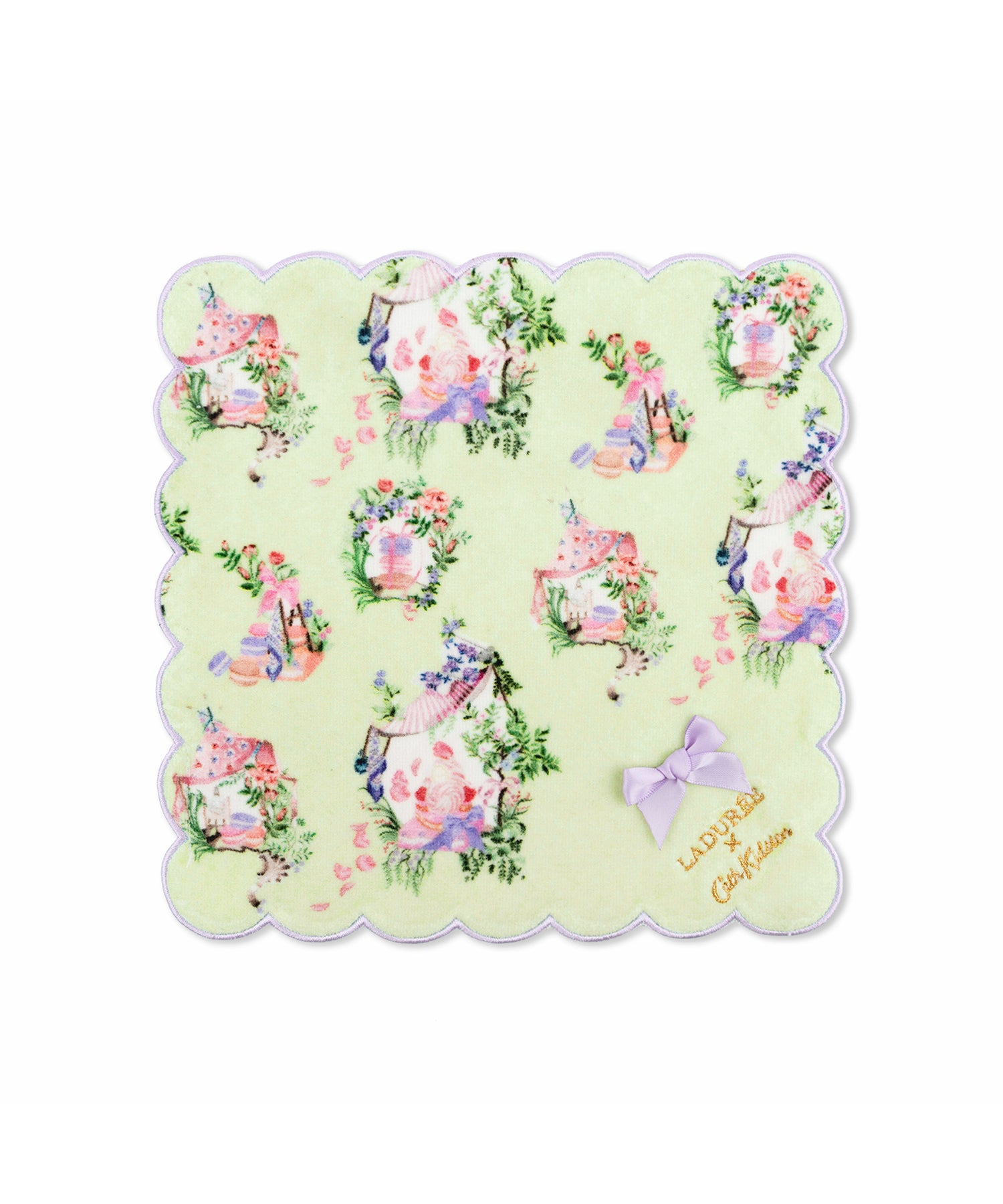 LADURÉE × Cath Kidston スカラップタオルハンカチ