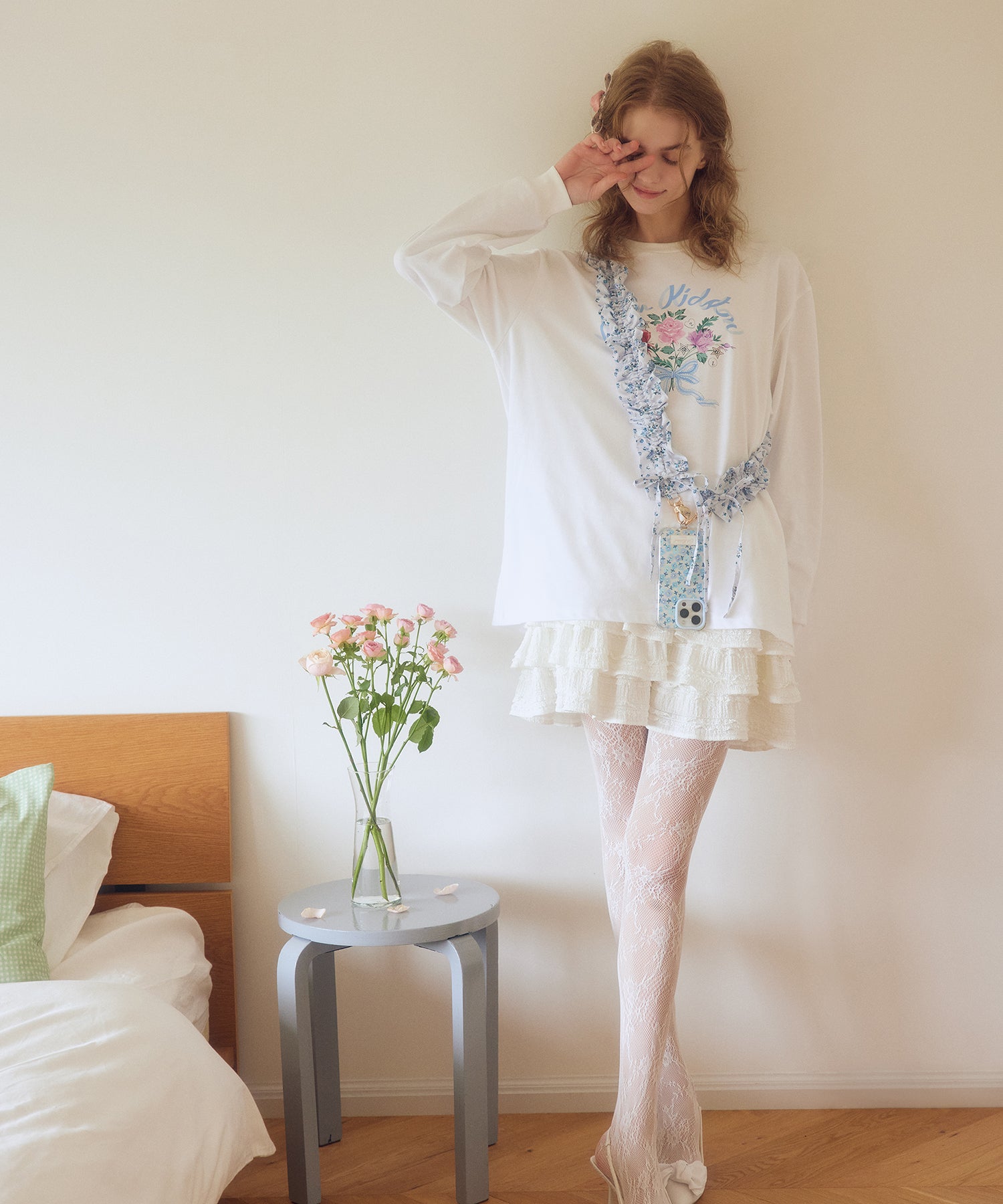 ロングスリーブTシャツ Rose Bunch