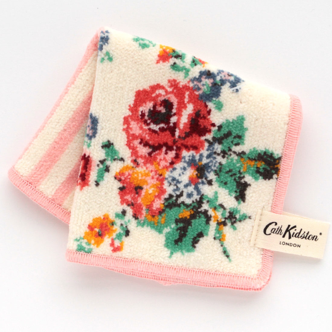 Cath Kidston タオル ストライプフラワー