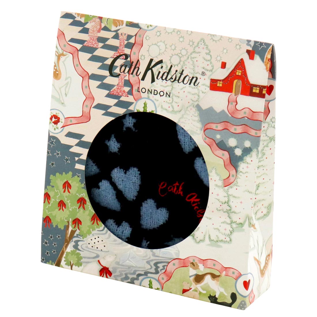 Cath Kidston ギフトBOX入りハンカチーフ ブルー
