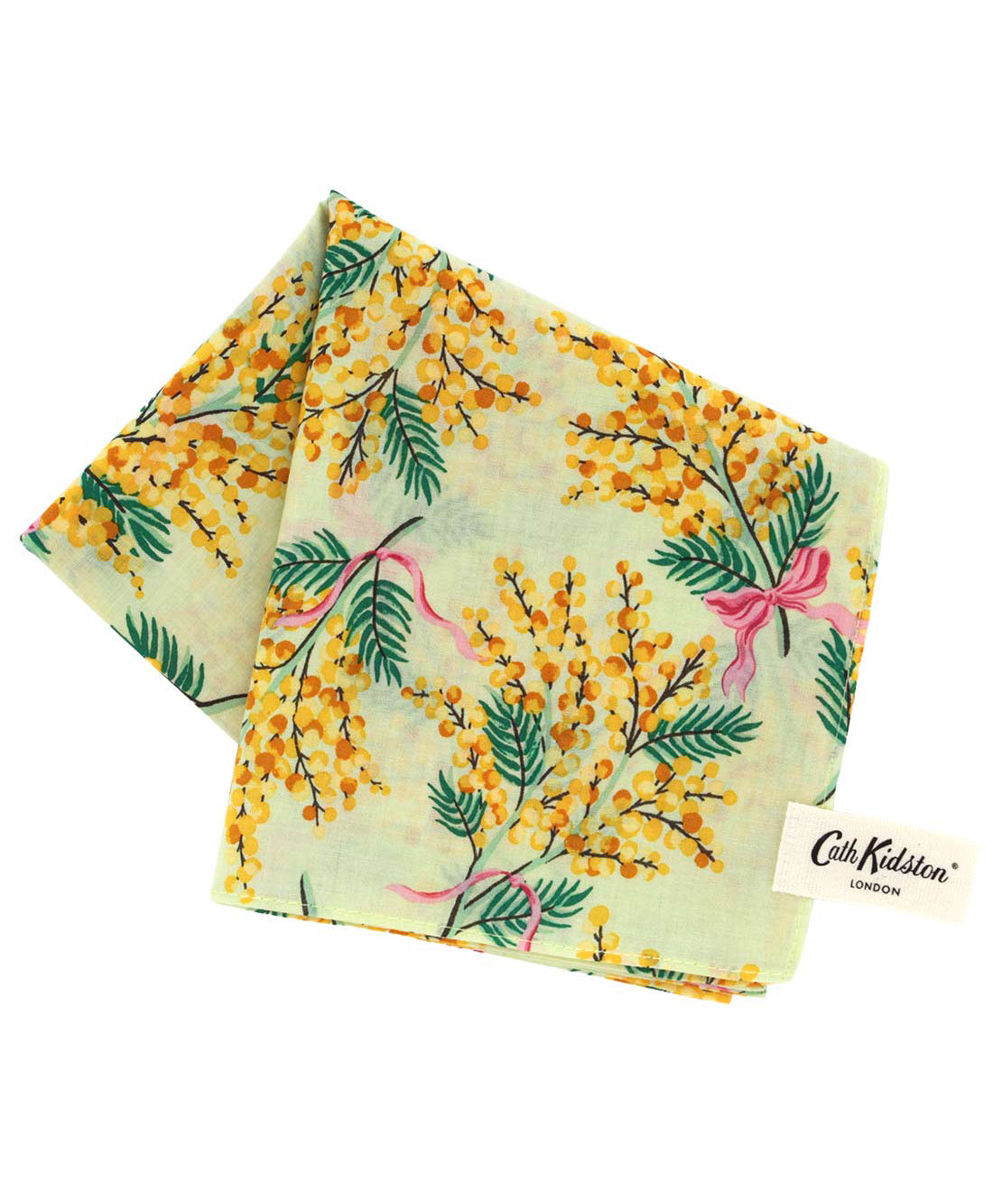 ミモザプリントハンカチ