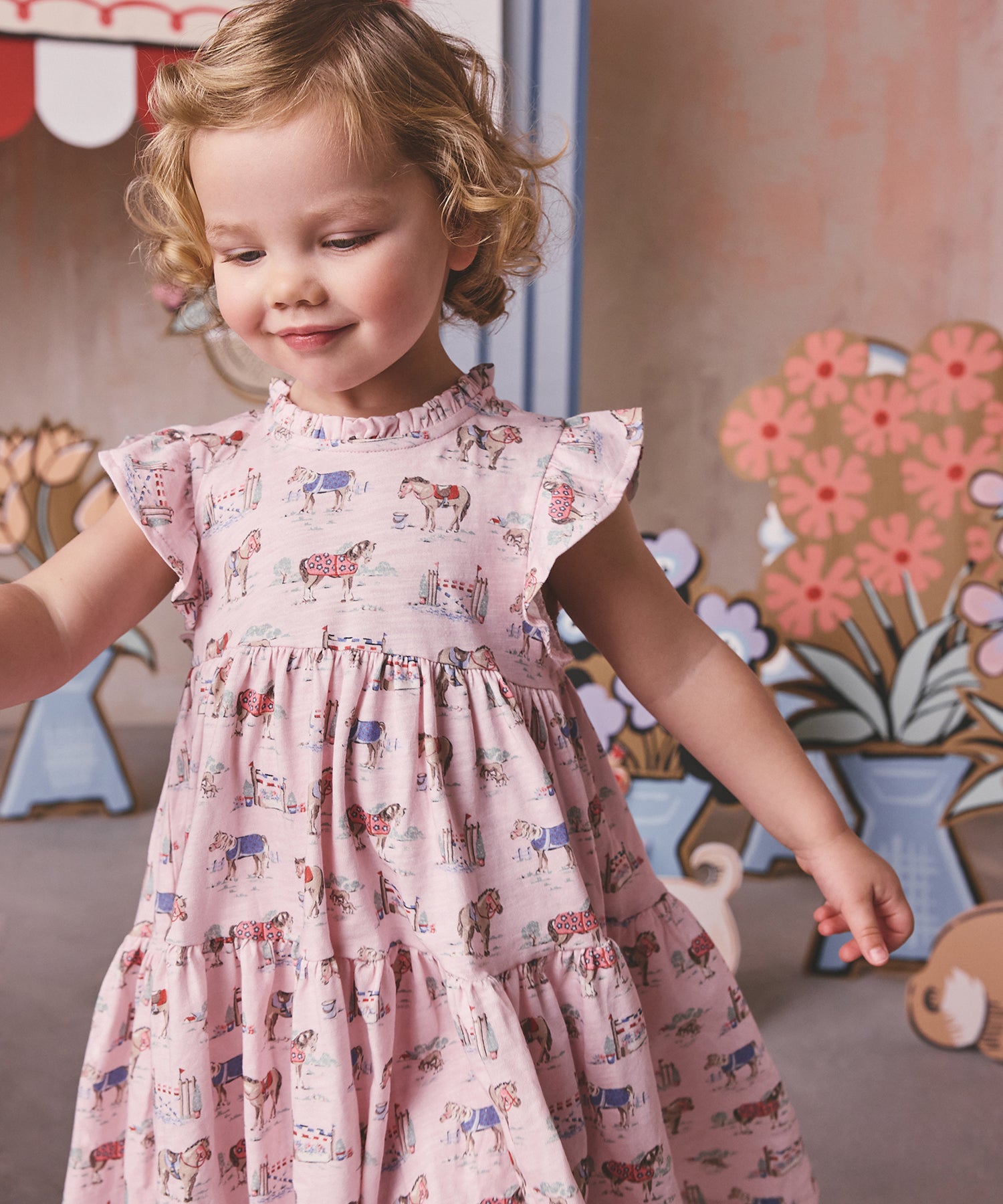 キッズ ティアード ワンピース Pony | Cath Kidston 日本公式