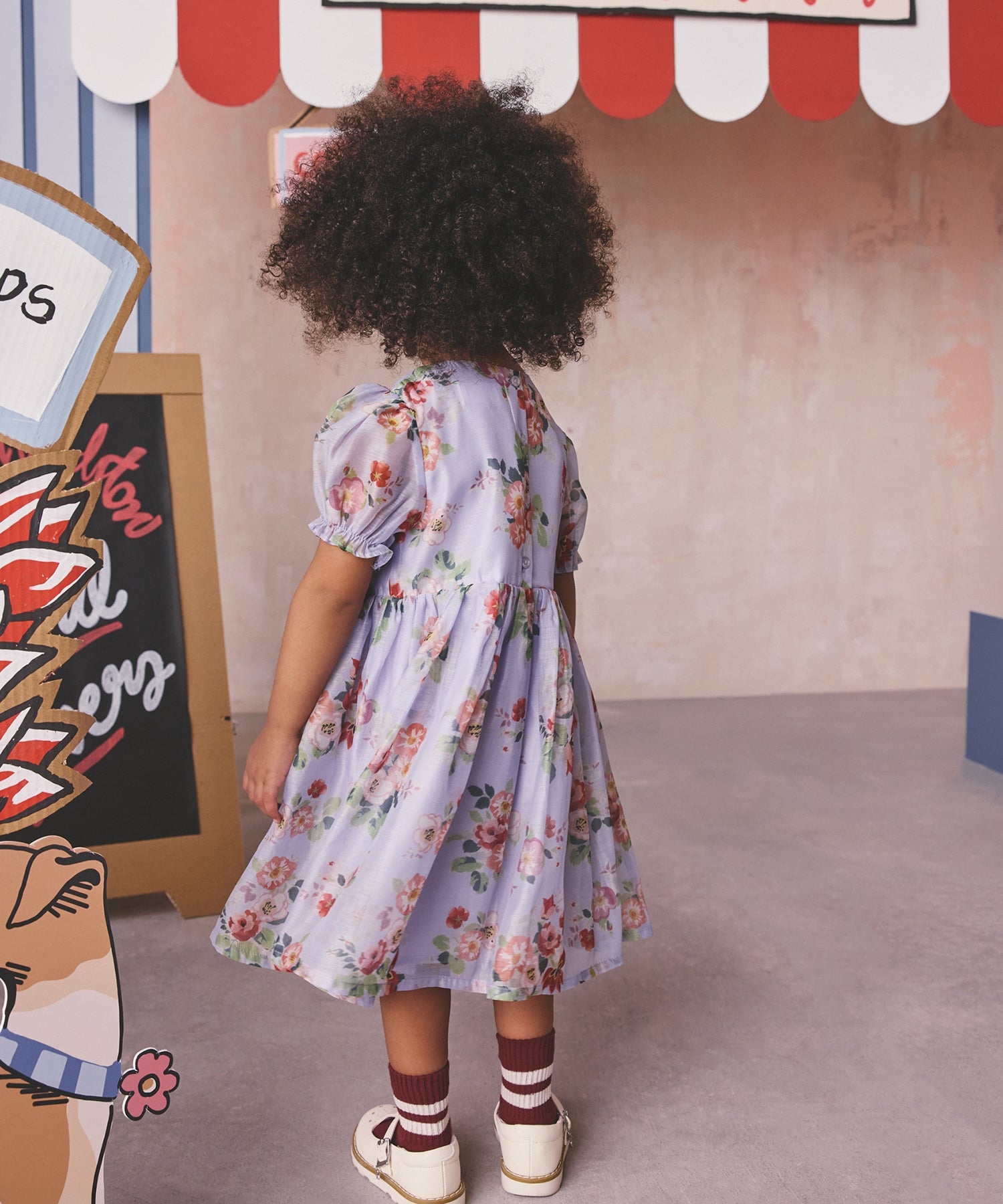 キッズ フローラル コサージュ ドレス Archive Floral