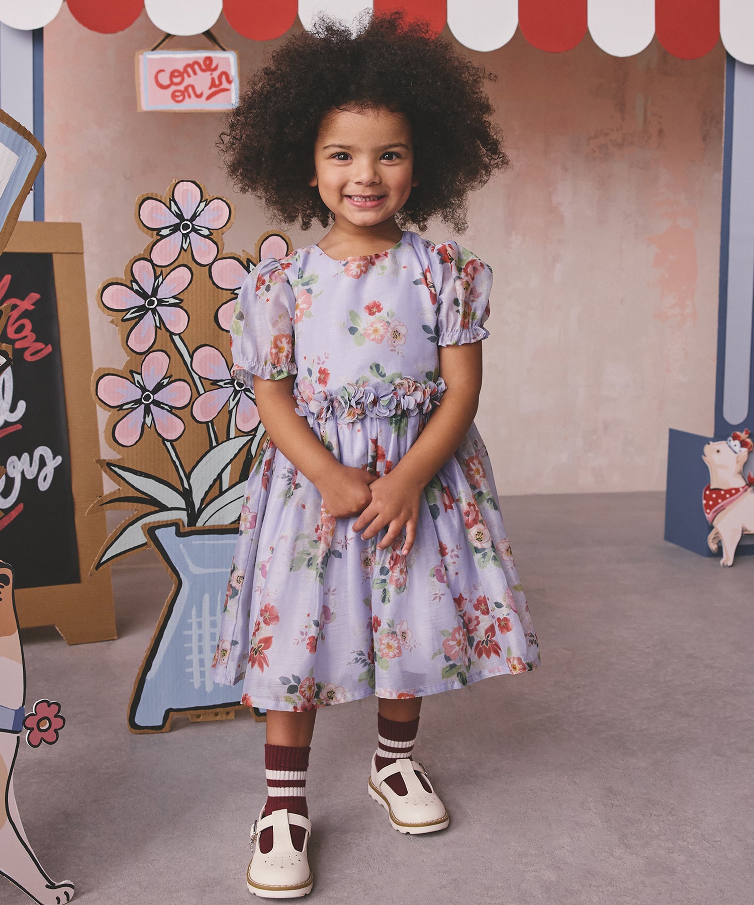 キッズ フローラル コサージュ ドレス Archive Floral | Cath Kidston