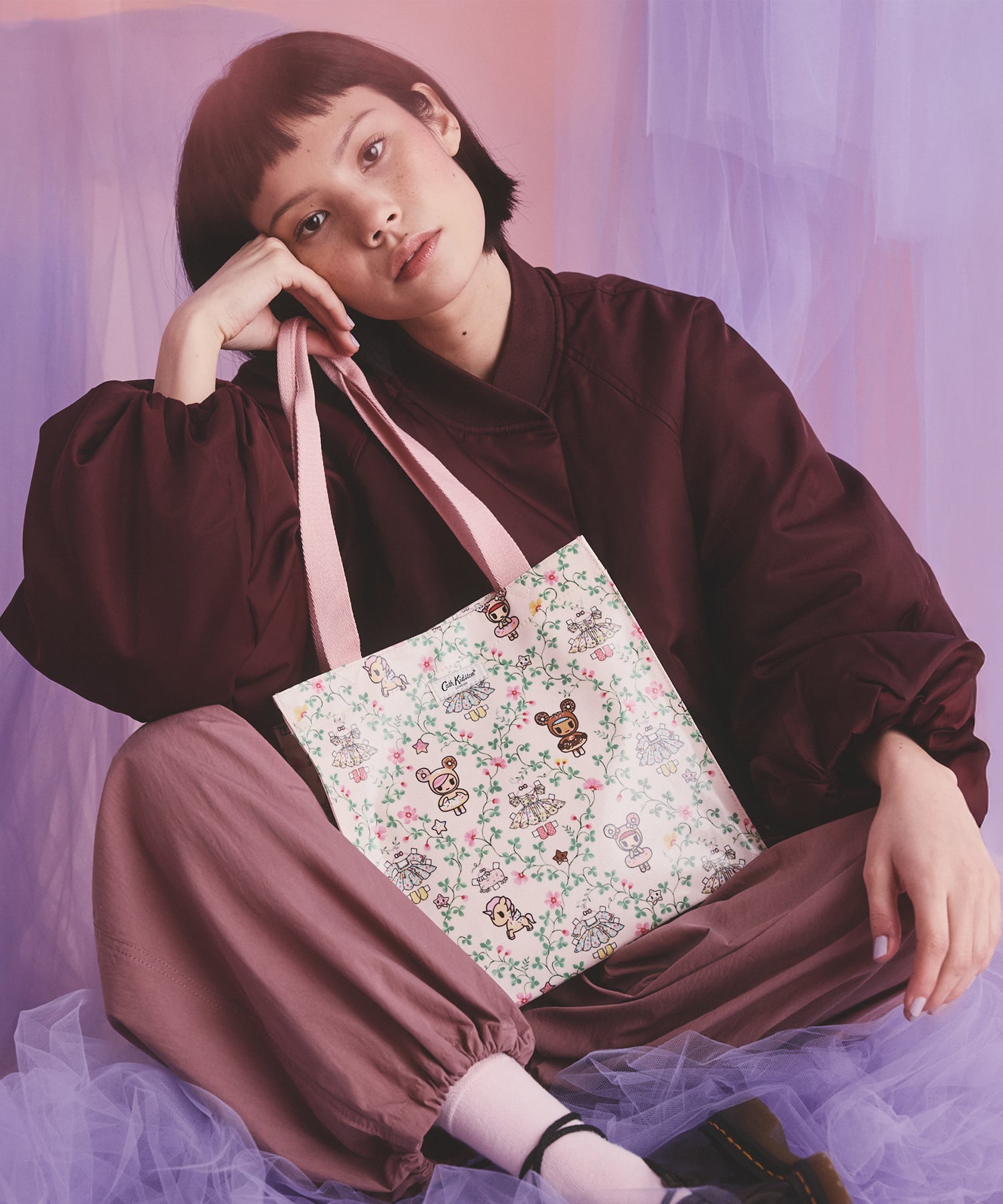 ミディアム ブックバッグ Tokidoki Paper Dresses