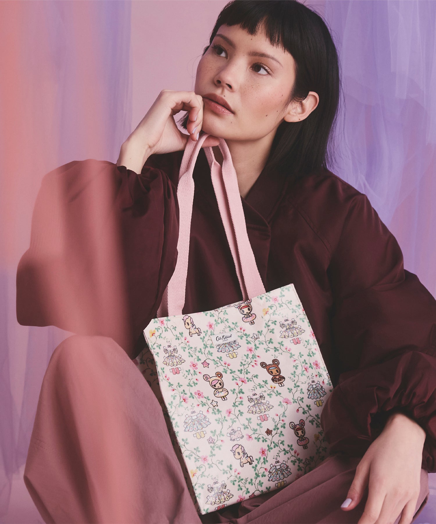 ミディアム ブックバッグ Tokidoki Paper Dresses