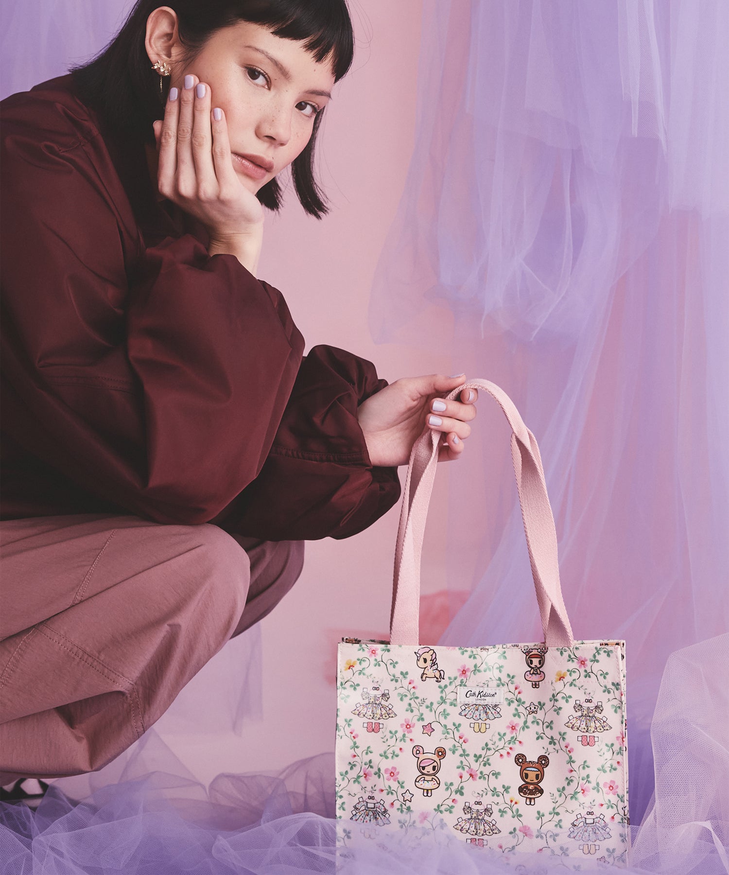 ミディアム ブックバッグ Tokidoki Paper Dresses