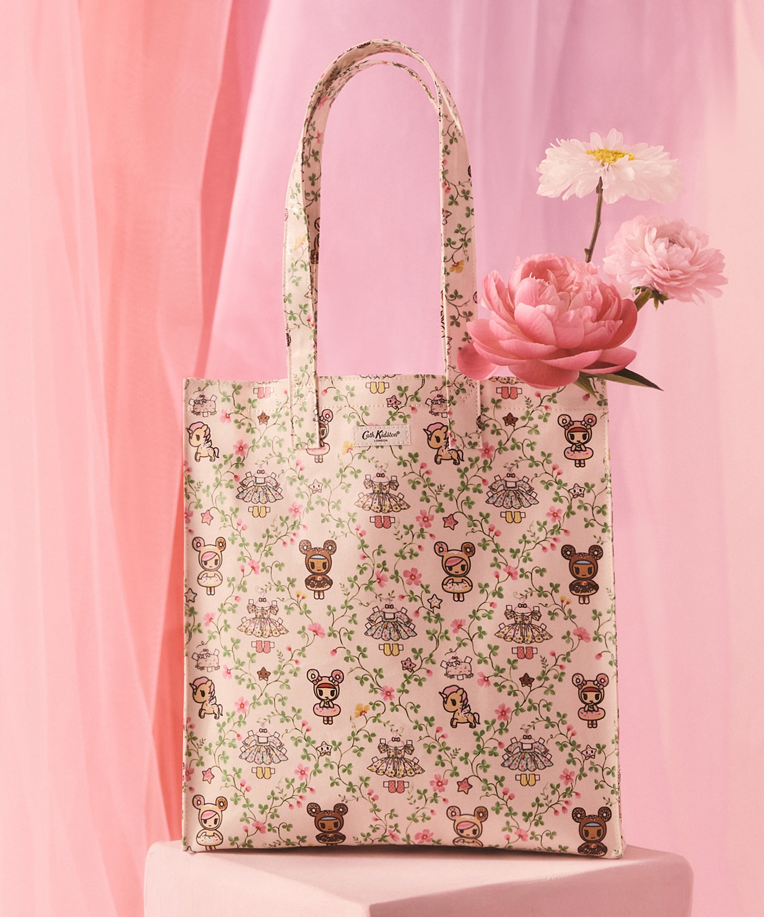 ラージ ブックバッグ Tokidoki Paper Dresses