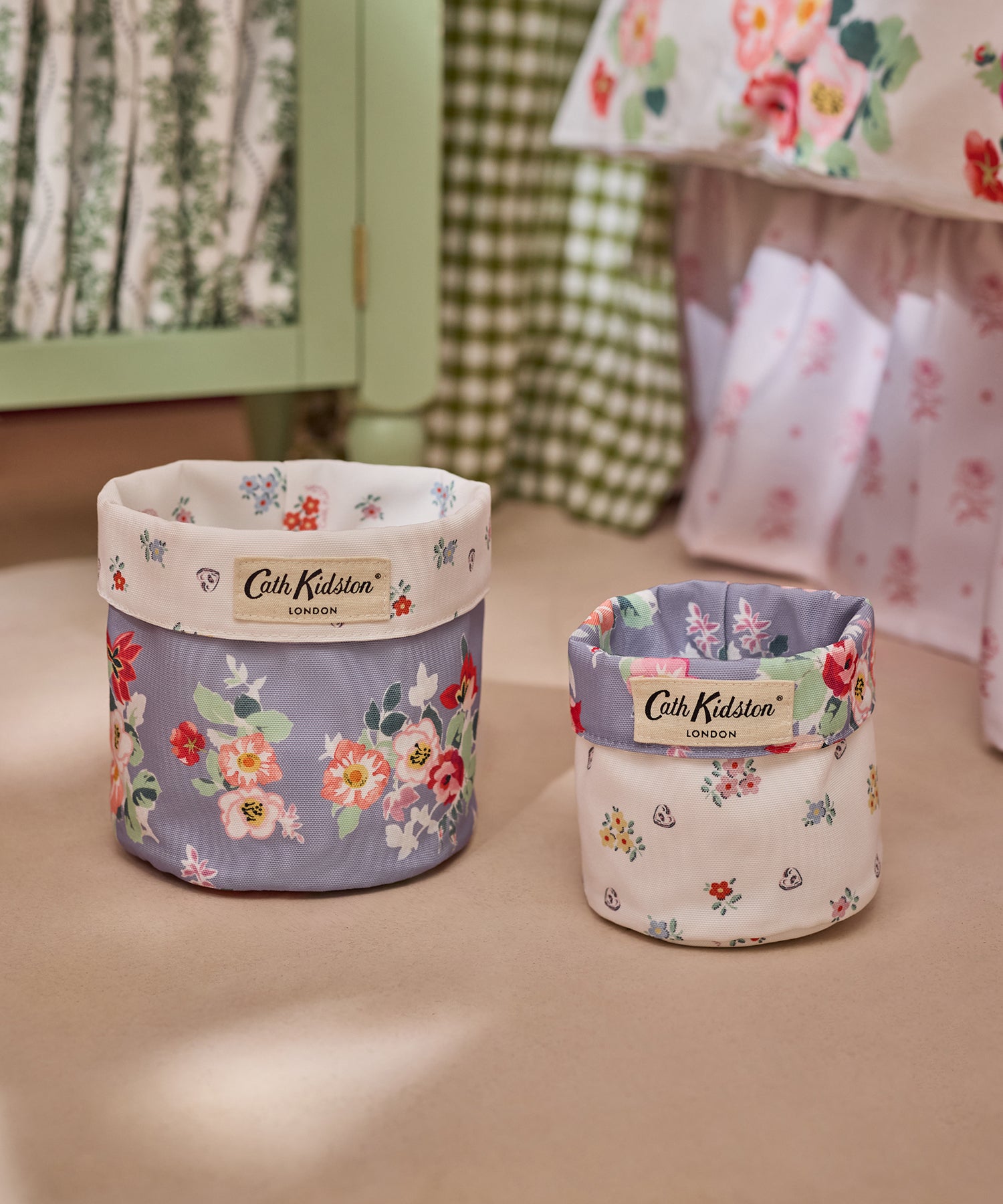 リバーシブル ストレージ 2個セット Archive Floral / Button Block