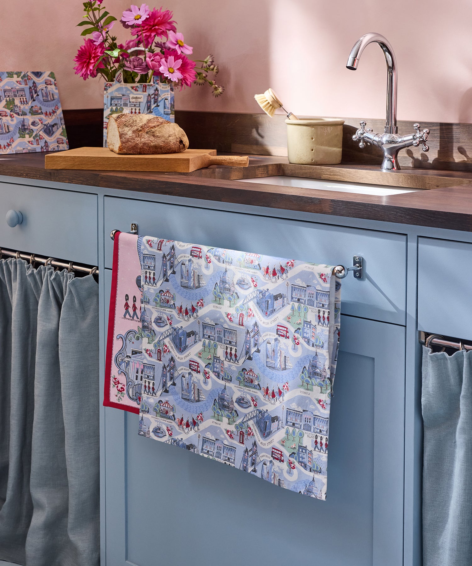 ティータオルセット 2PC London Town | Cath Kidston 日本公式