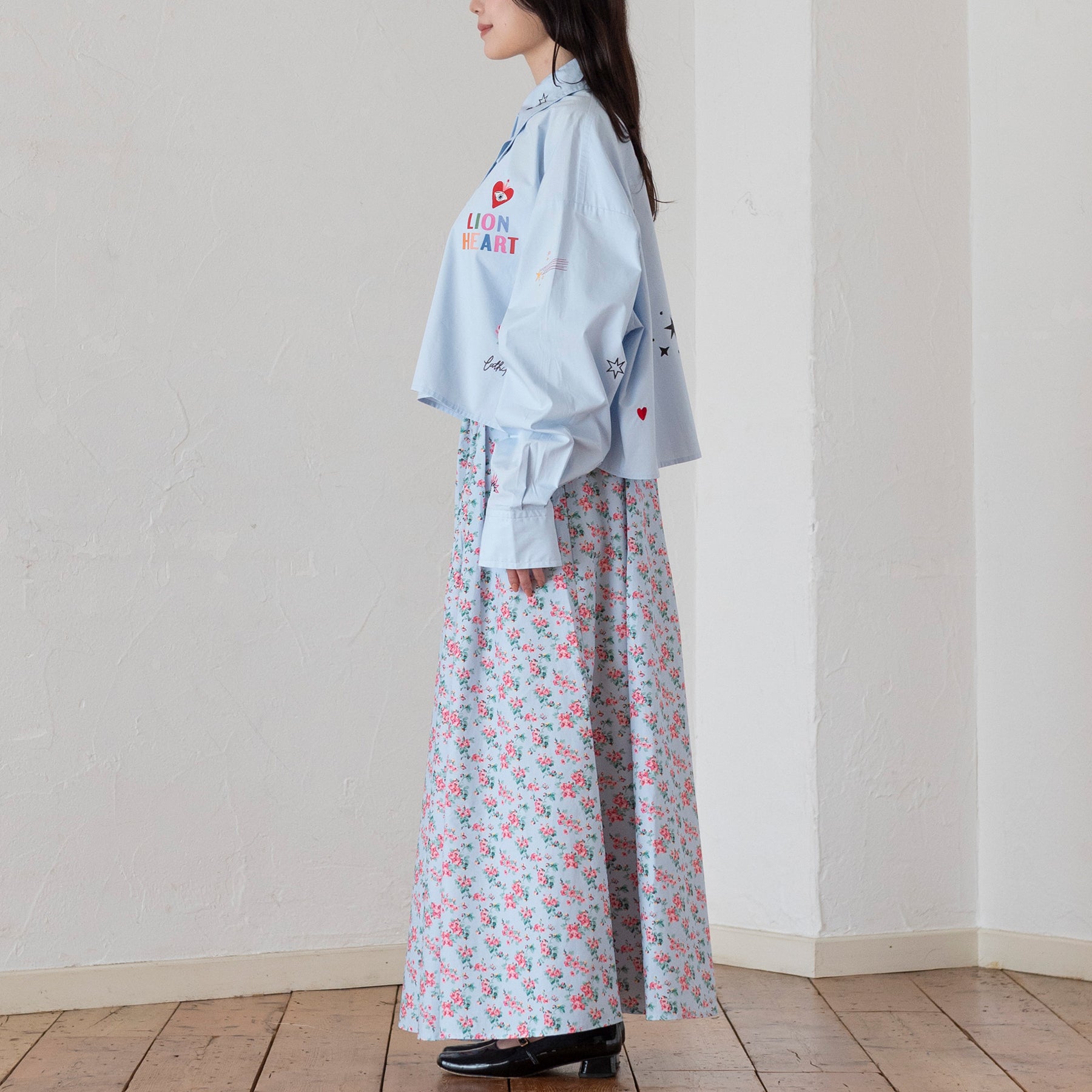 コラージュショートシャツ