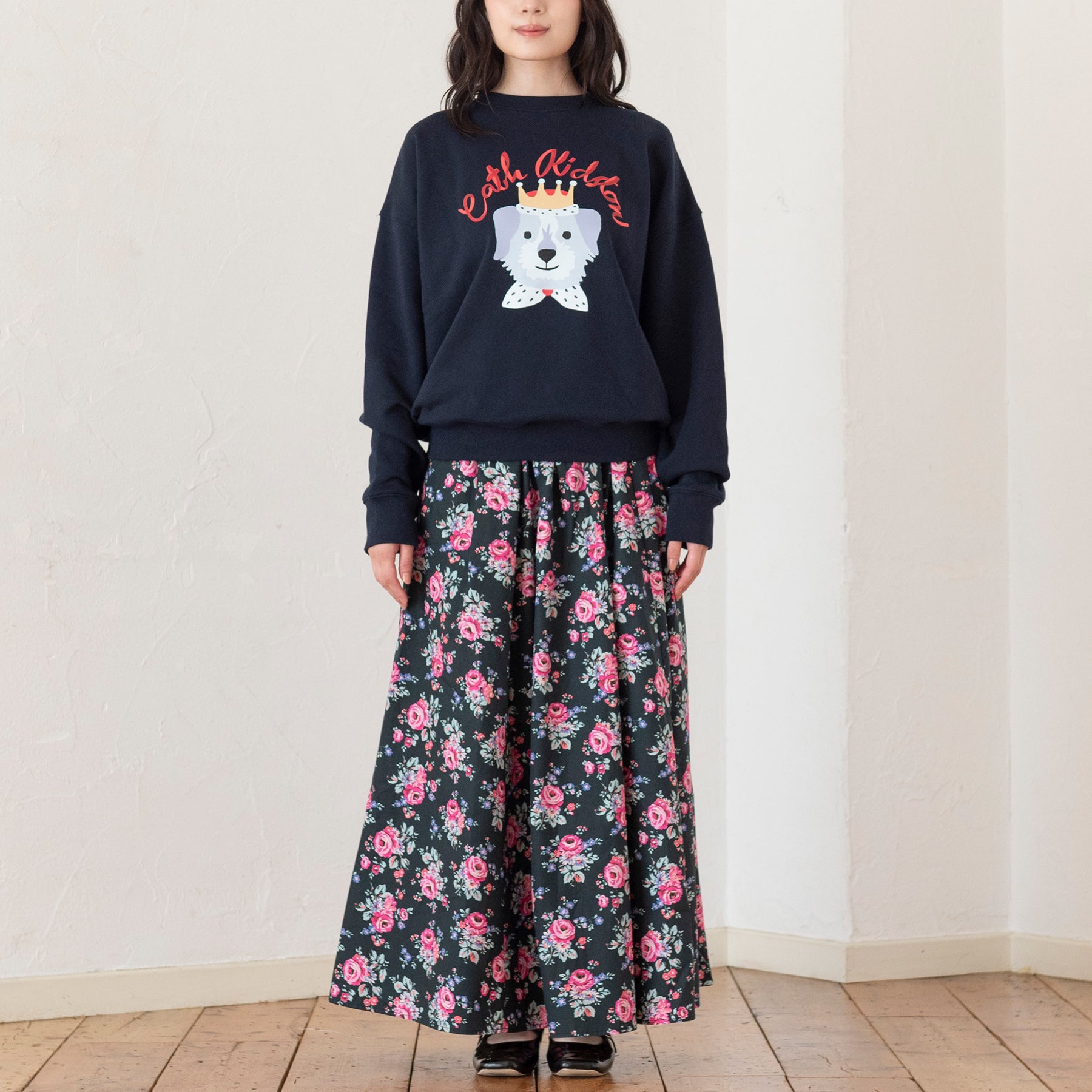 裏起毛スウェットトップス London Crown