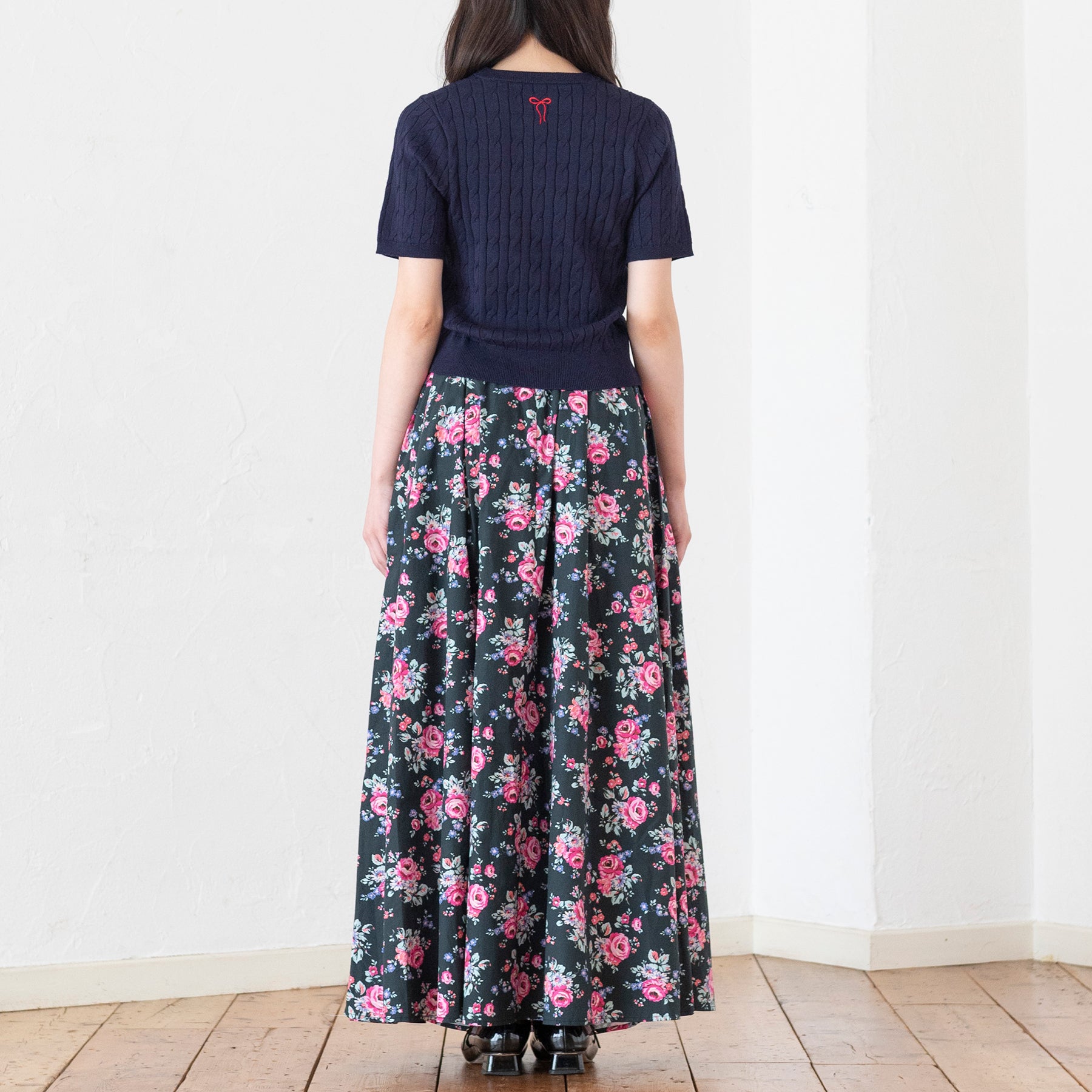 ショートスリーブニットトップス London Dog