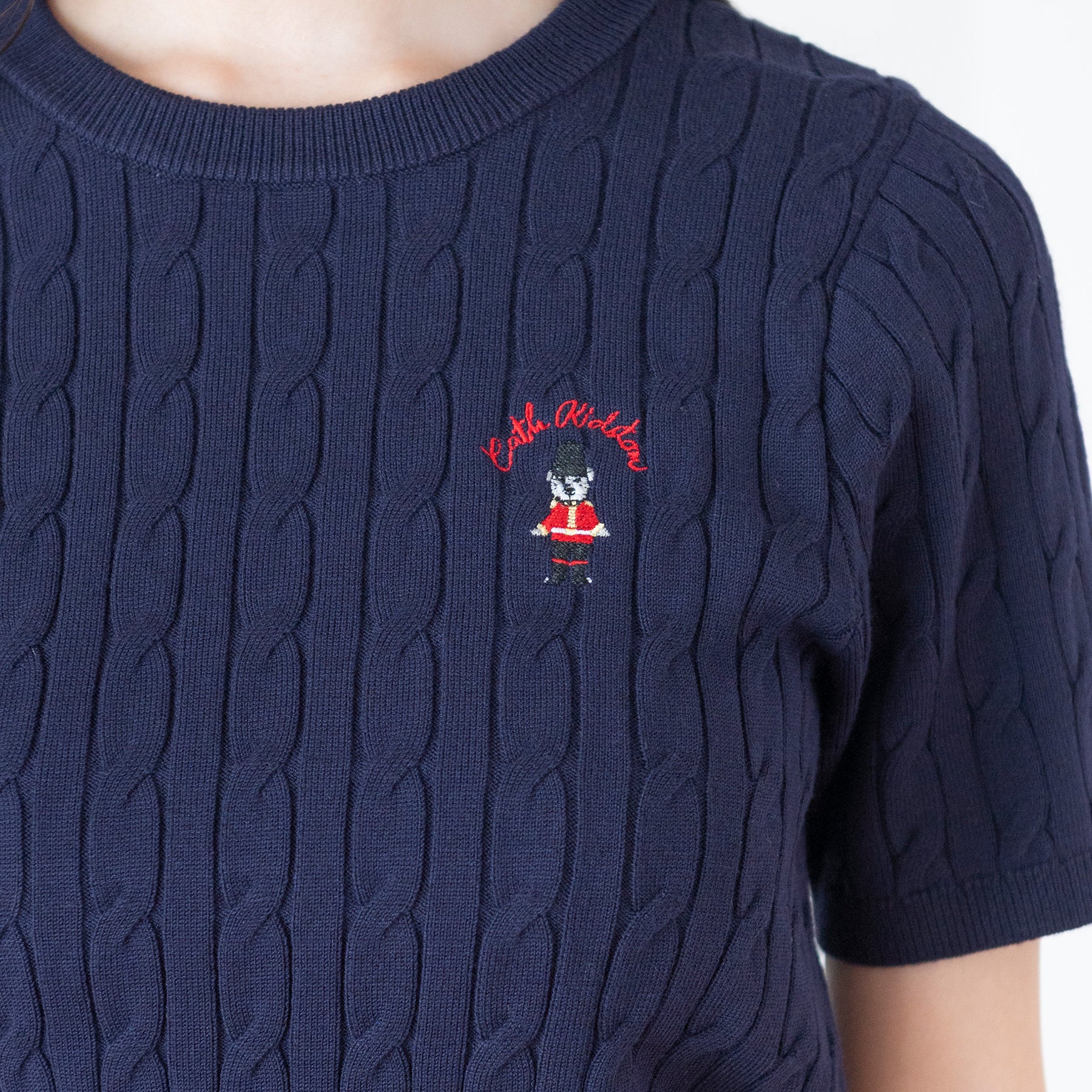 ショートスリーブニットトップス London Dog