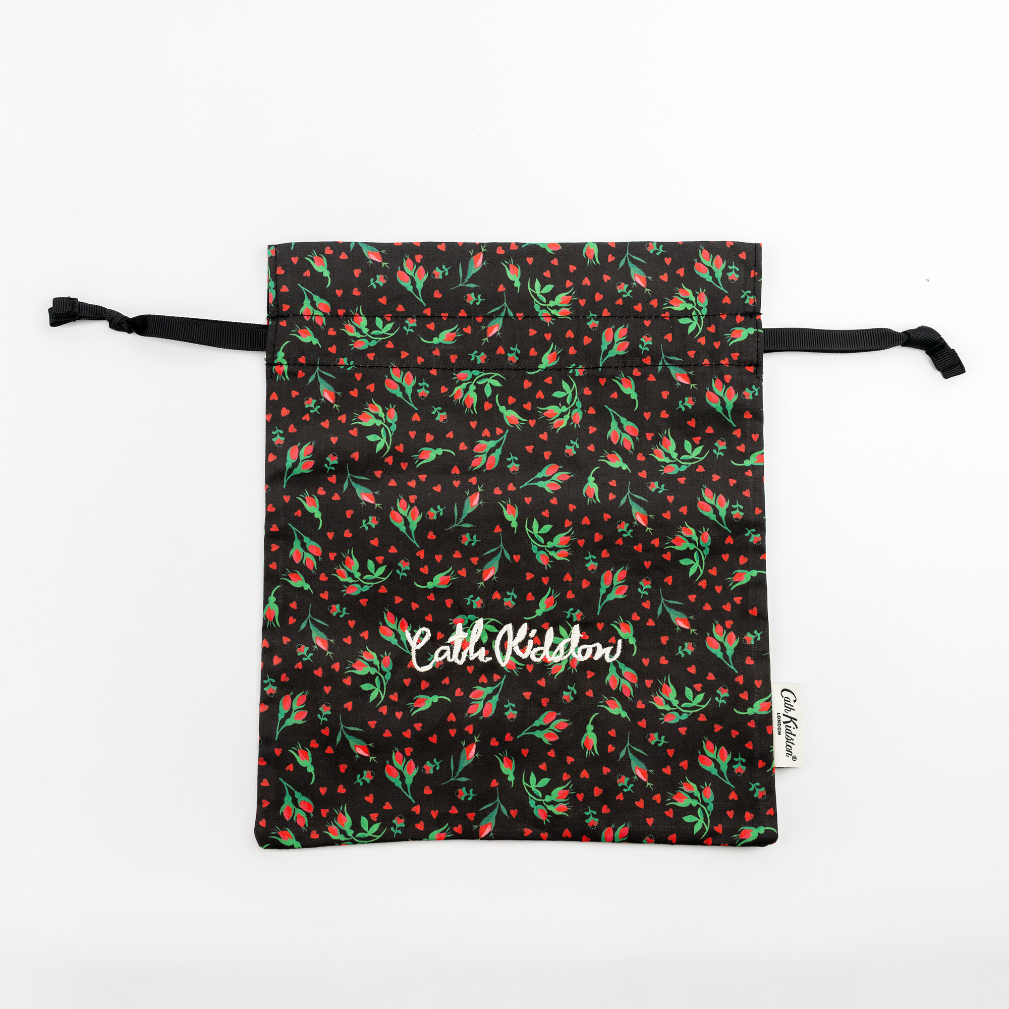 Roses and Hearts black