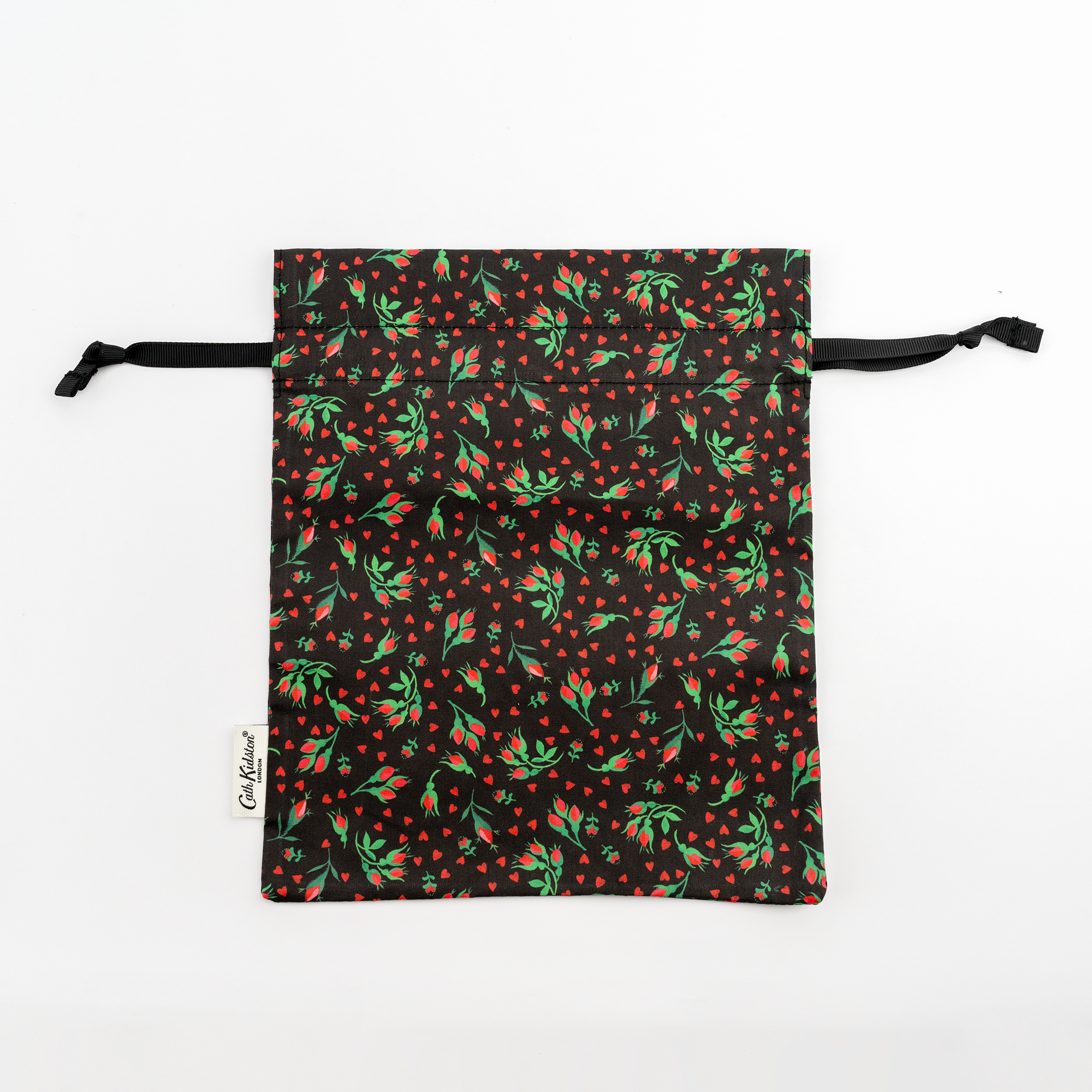 Roses and Hearts black