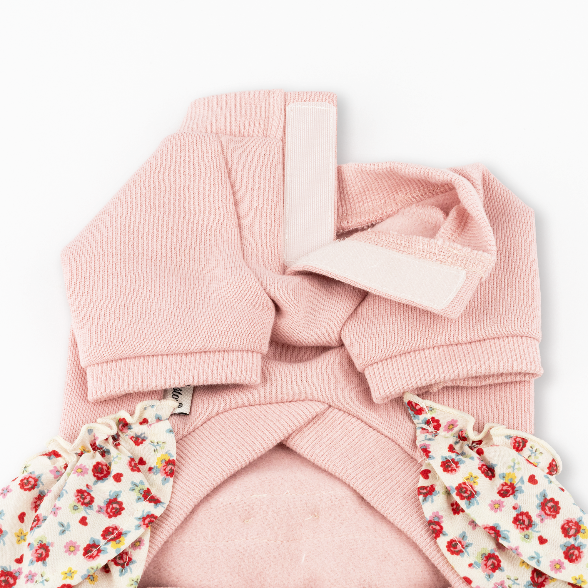 【Dog】スカートドッキングスウェット Rose Heart Ditsy