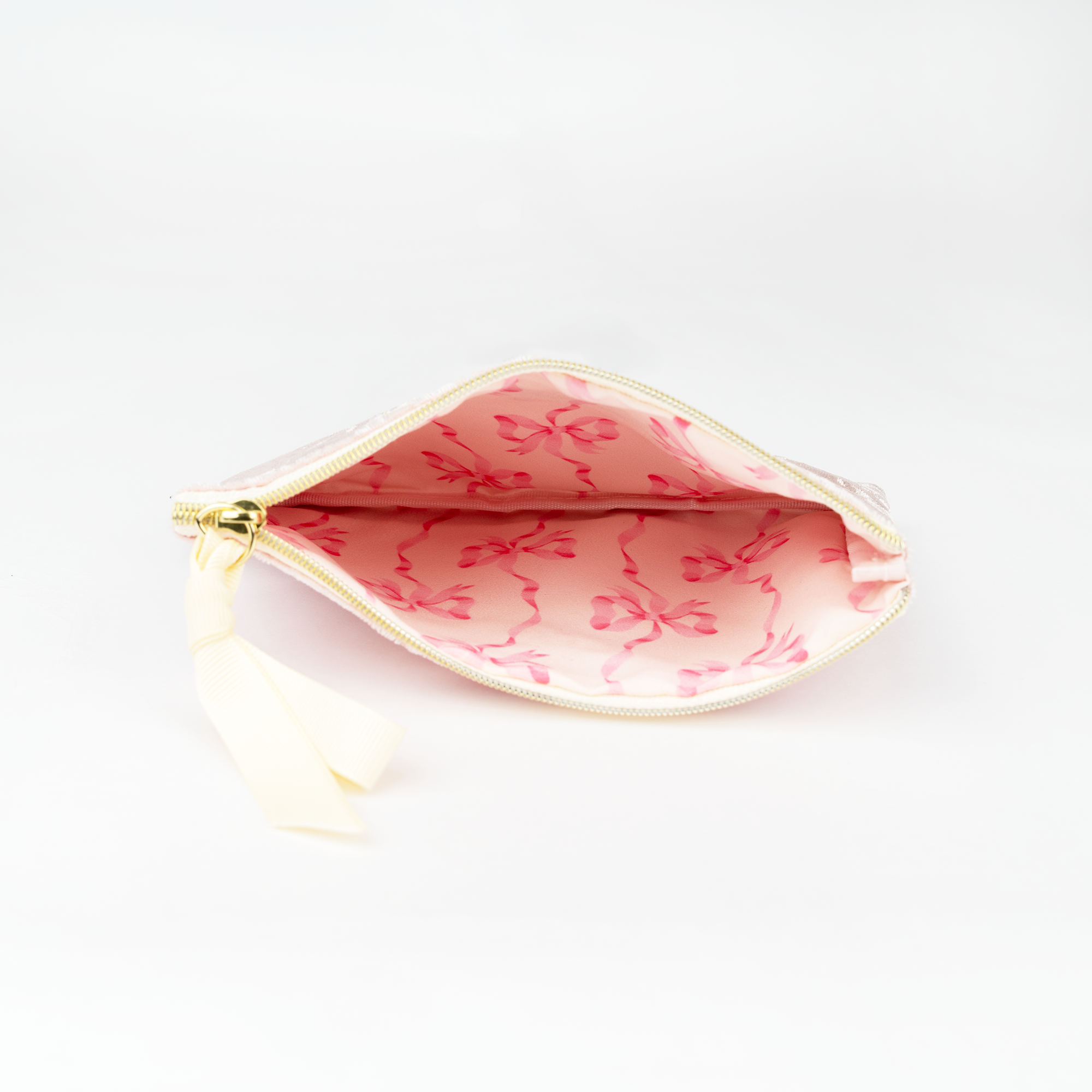 ベロアフラットポーチ