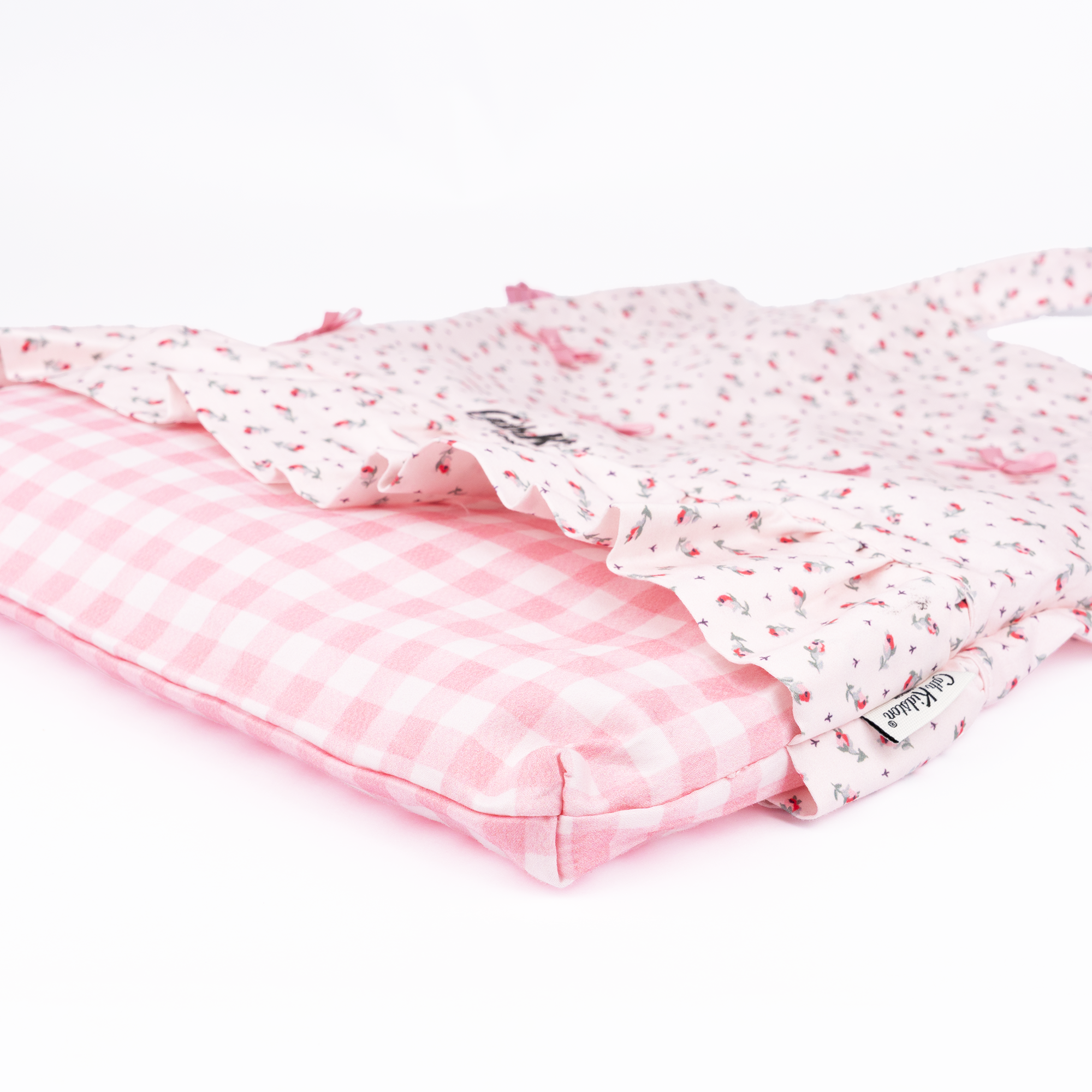 フリルドローストリングバッグ Rose Miniature